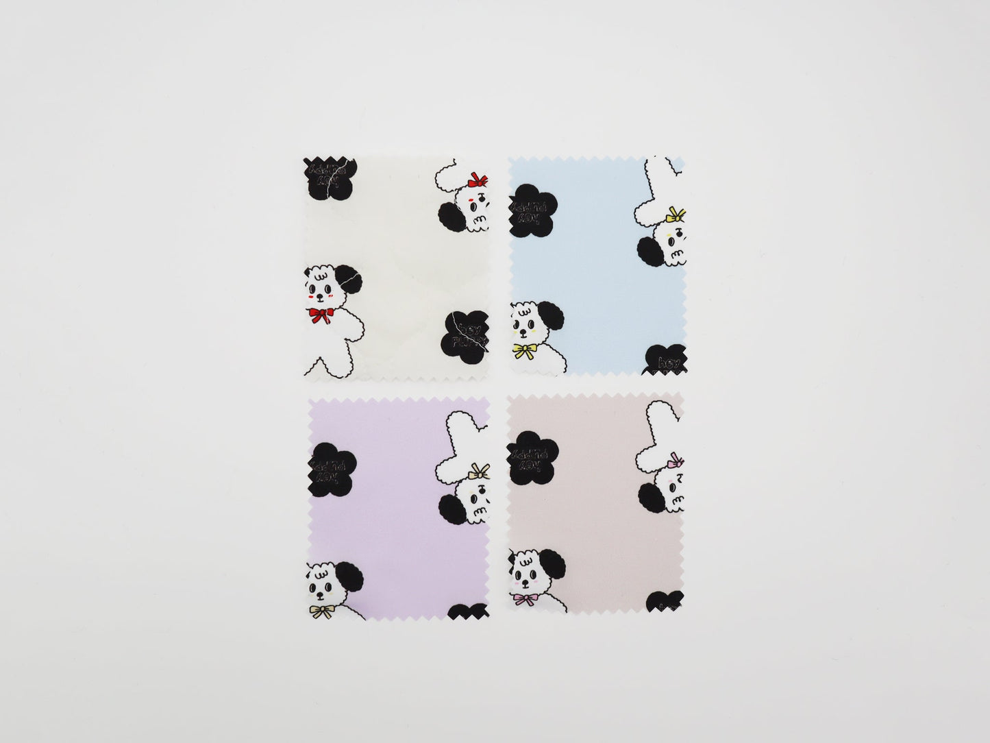 【25SS-089】よそ見ワンちゃんプリントキルティングタフタ /0.5yあたり = ~ 1105円