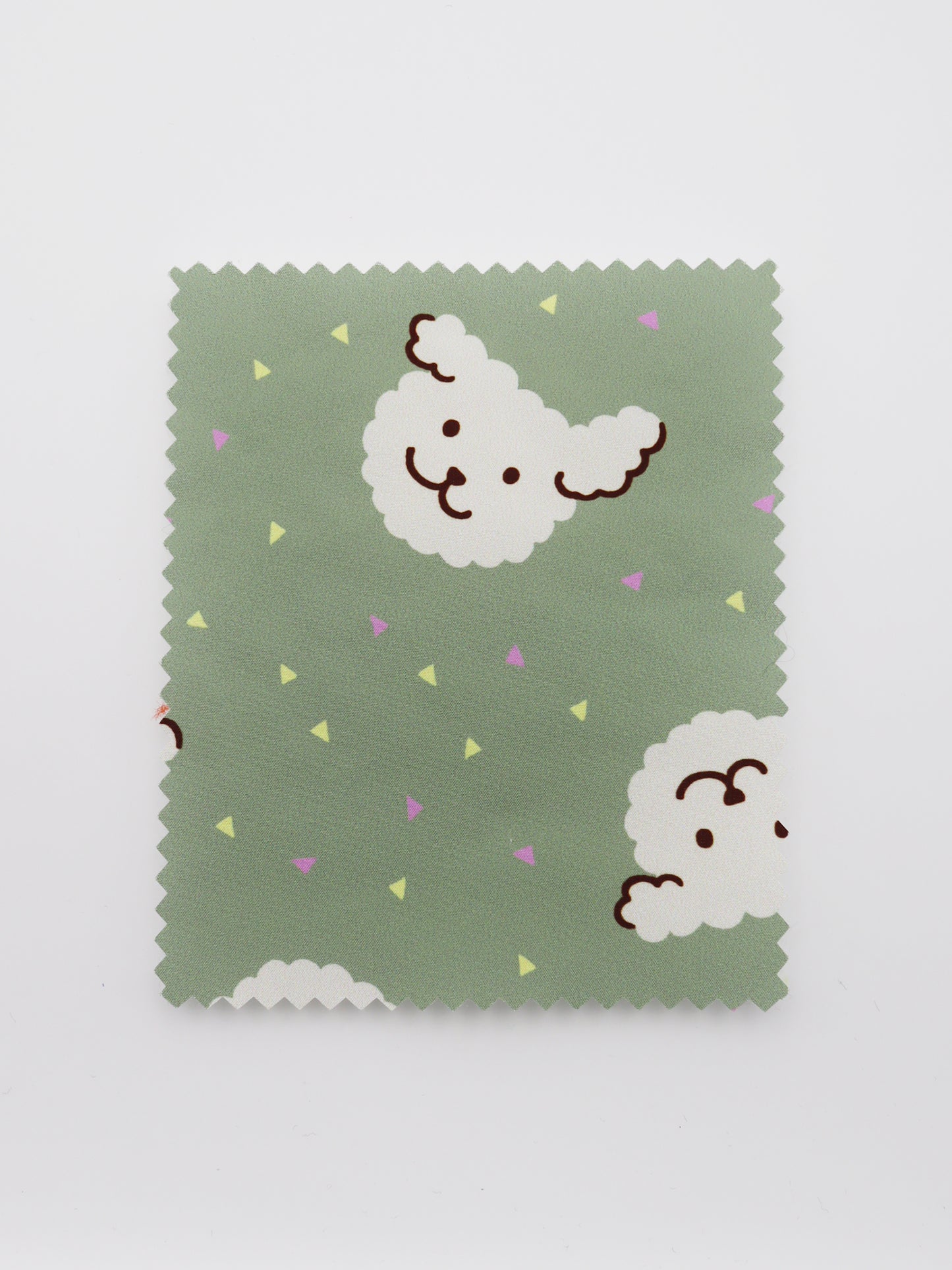 【25SS-085】ごきげんワンちゃんプリント中綿接着タフタ /0.5yあたり = ~1195円