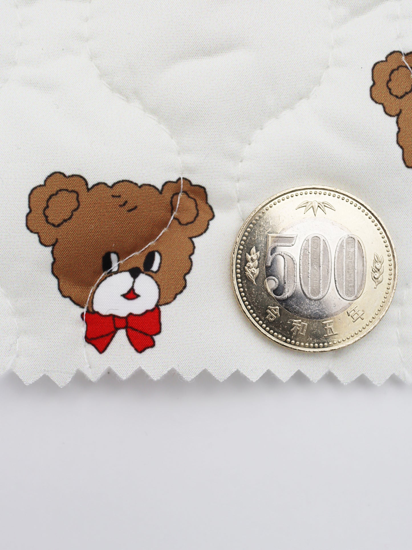 【25SS-086】よそ見くまさんプリントキルティングタフタ /0.5yあたり = ~1105円