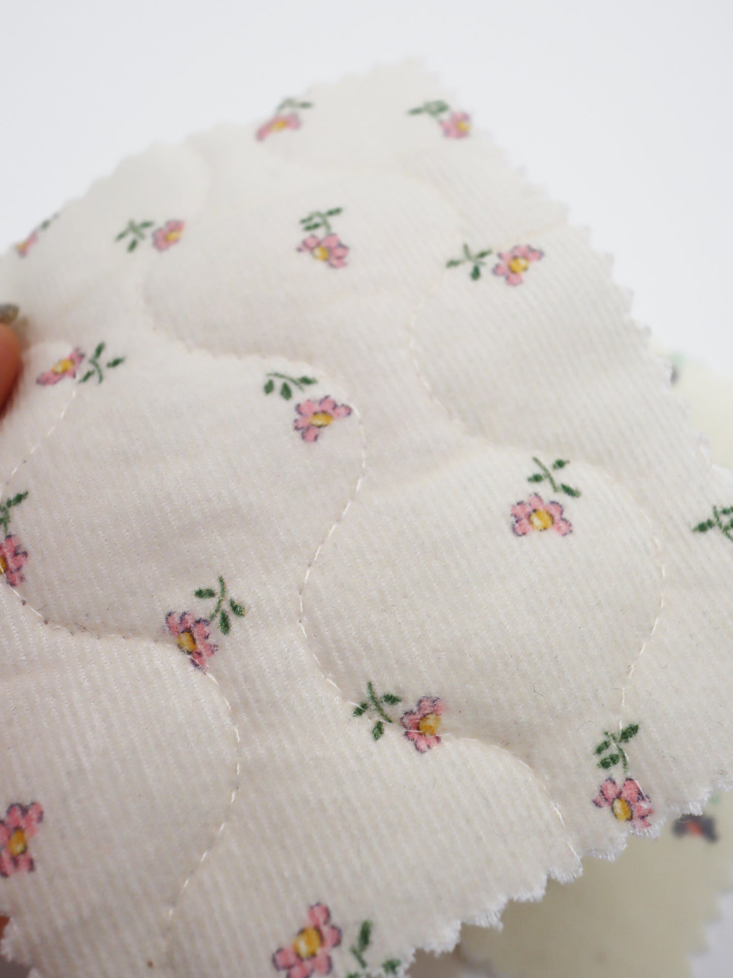 【25SS-099】小花プリントキルティングコーデュロイ /0.5yあたり = ~1320円
