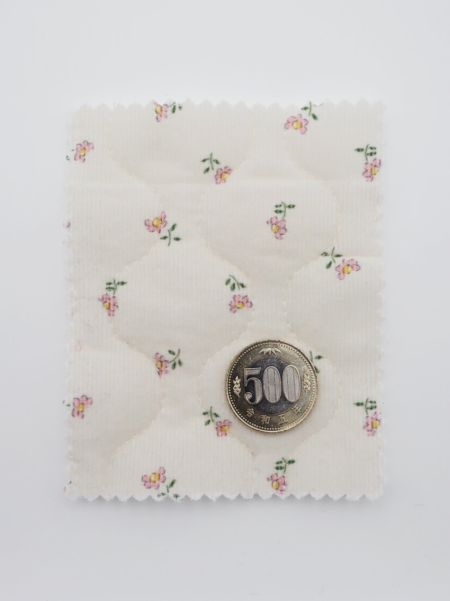 【25SS-099】小花プリントキルティングコーデュロイ /0.5yあたり = ~1320円