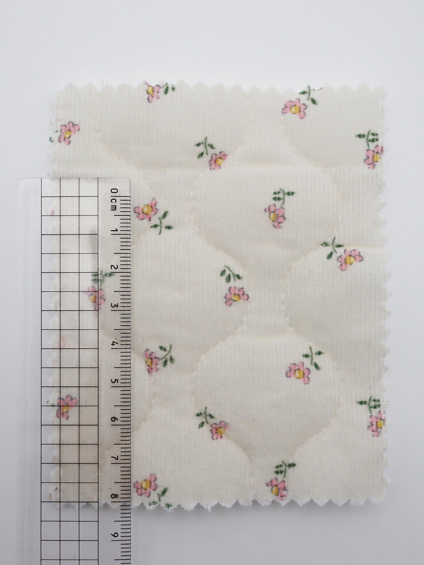 【25SS-099】小花プリントキルティングコーデュロイ /0.5yあたり = ~1320円
