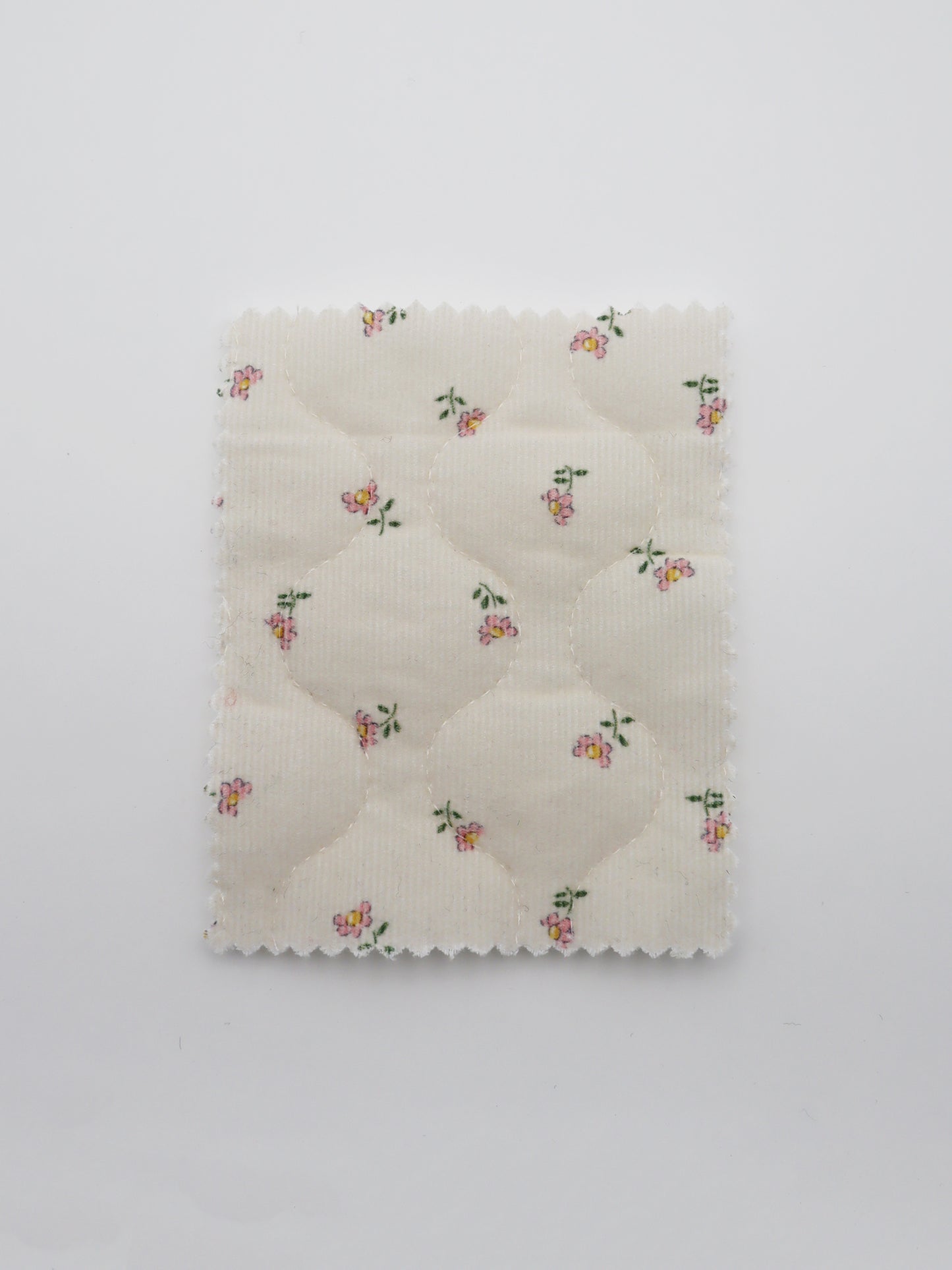 【25SS-099】小花プリントキルティングコーデュロイ /0.5yあたり = ~1320円