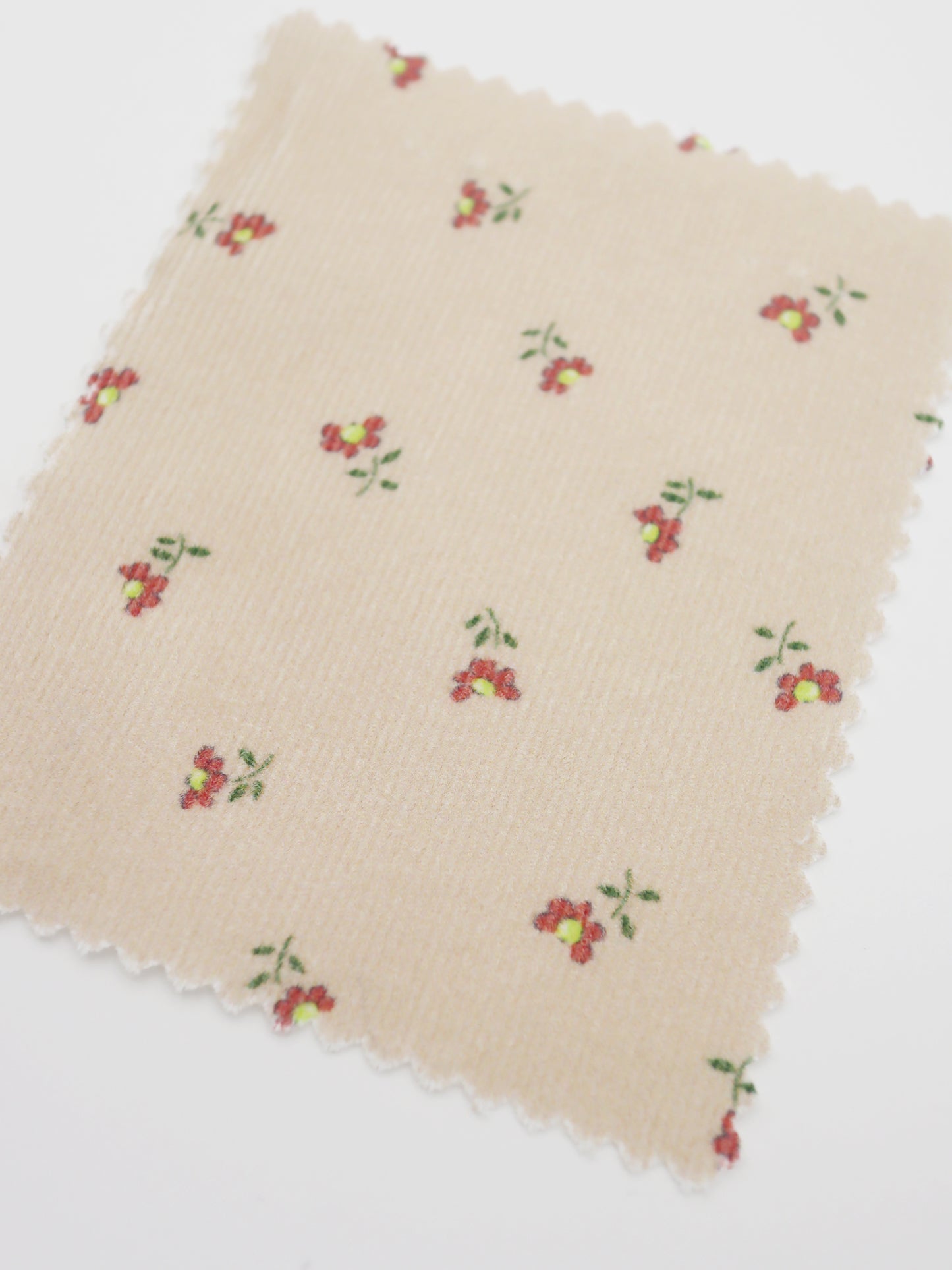 【25SS-099】小花プリントキルティングコーデュロイ /0.5yあたり = ~1320円