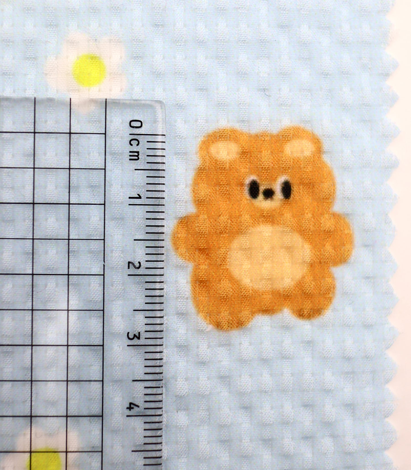【25SS-245】くまちゃん×フラワープリントシアーサッカー /0.5yあたり = ~760円