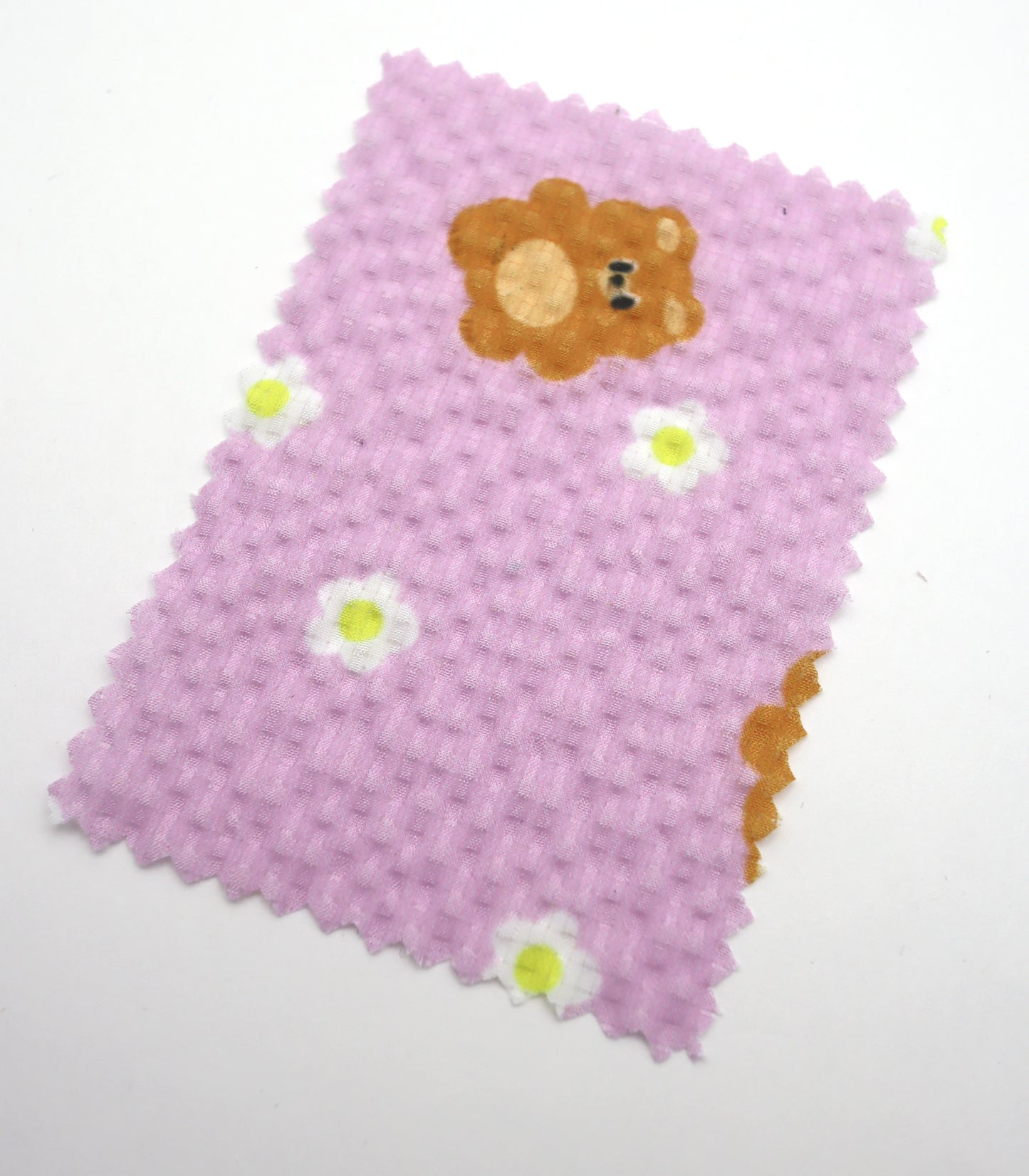 【25SS-245】くまちゃん×フラワープリントシアーサッカー /0.5yあたり = ~760円