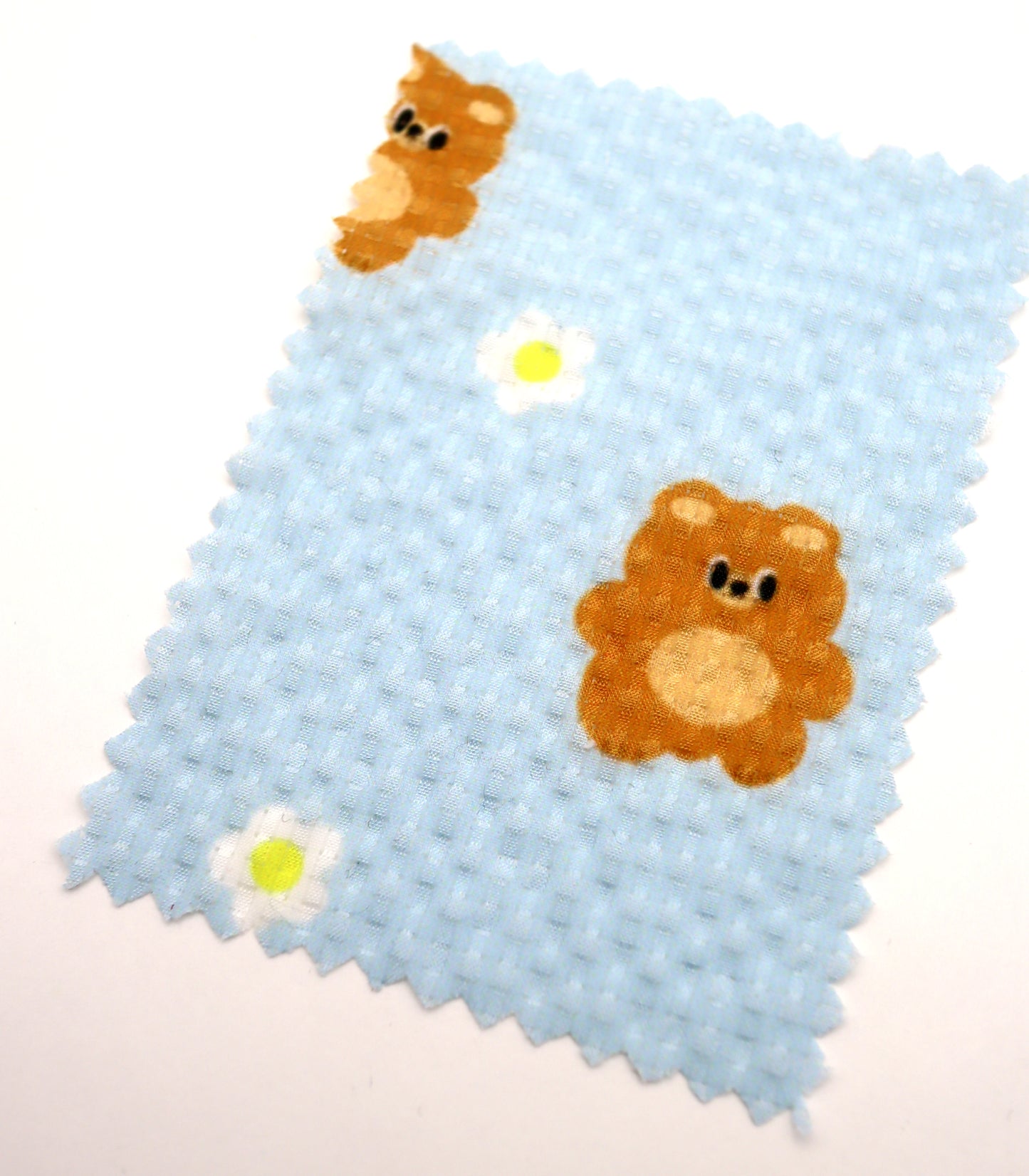 【25SS-245】くまちゃん×フラワープリントシアーサッカー /0.5yあたり = ~760円