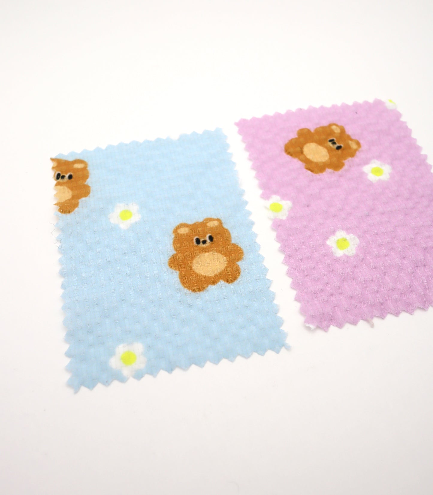 【25SS-245】くまちゃん×フラワープリントシアーサッカー /0.5yあたり = ~760円