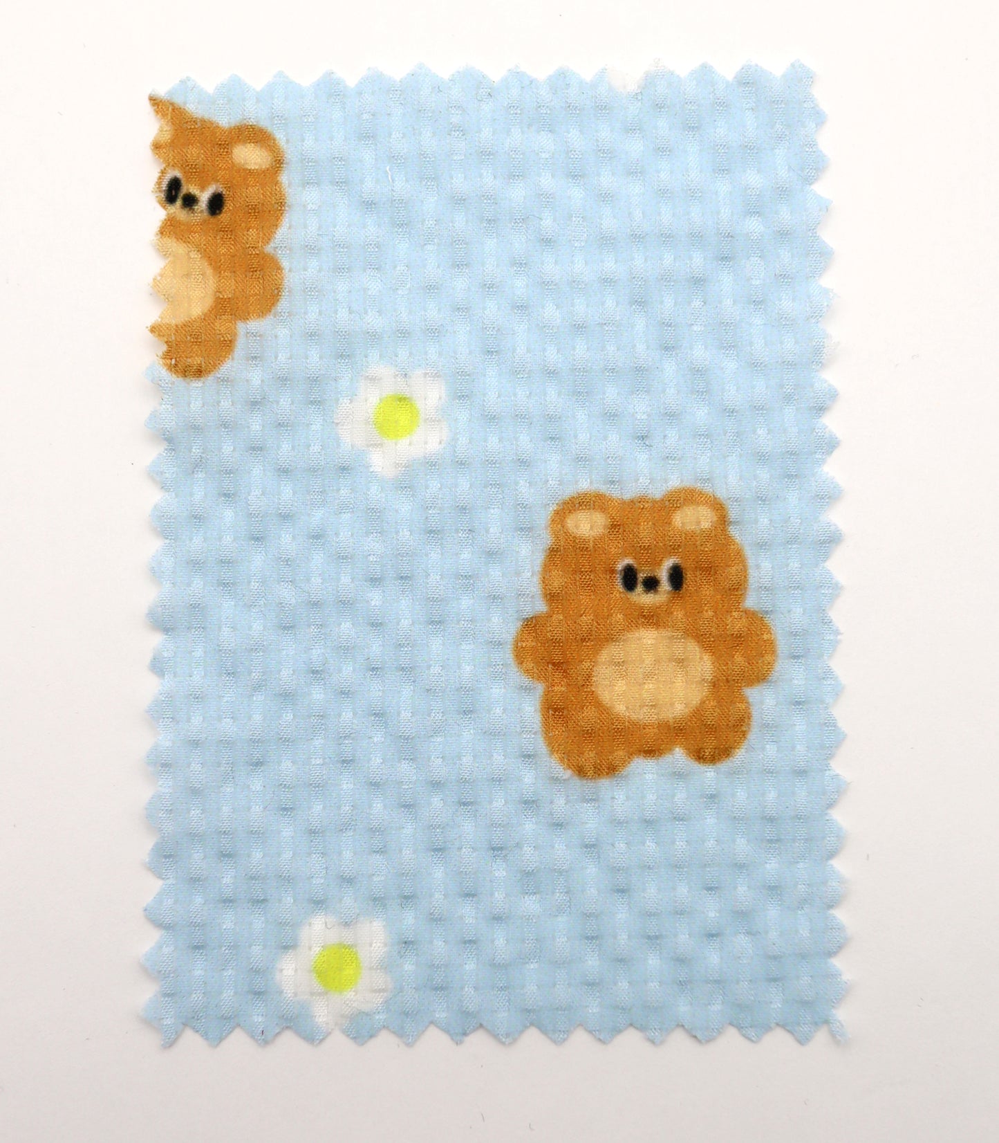 【25SS-245】くまちゃん×フラワープリントシアーサッカー /0.5yあたり = ~760円