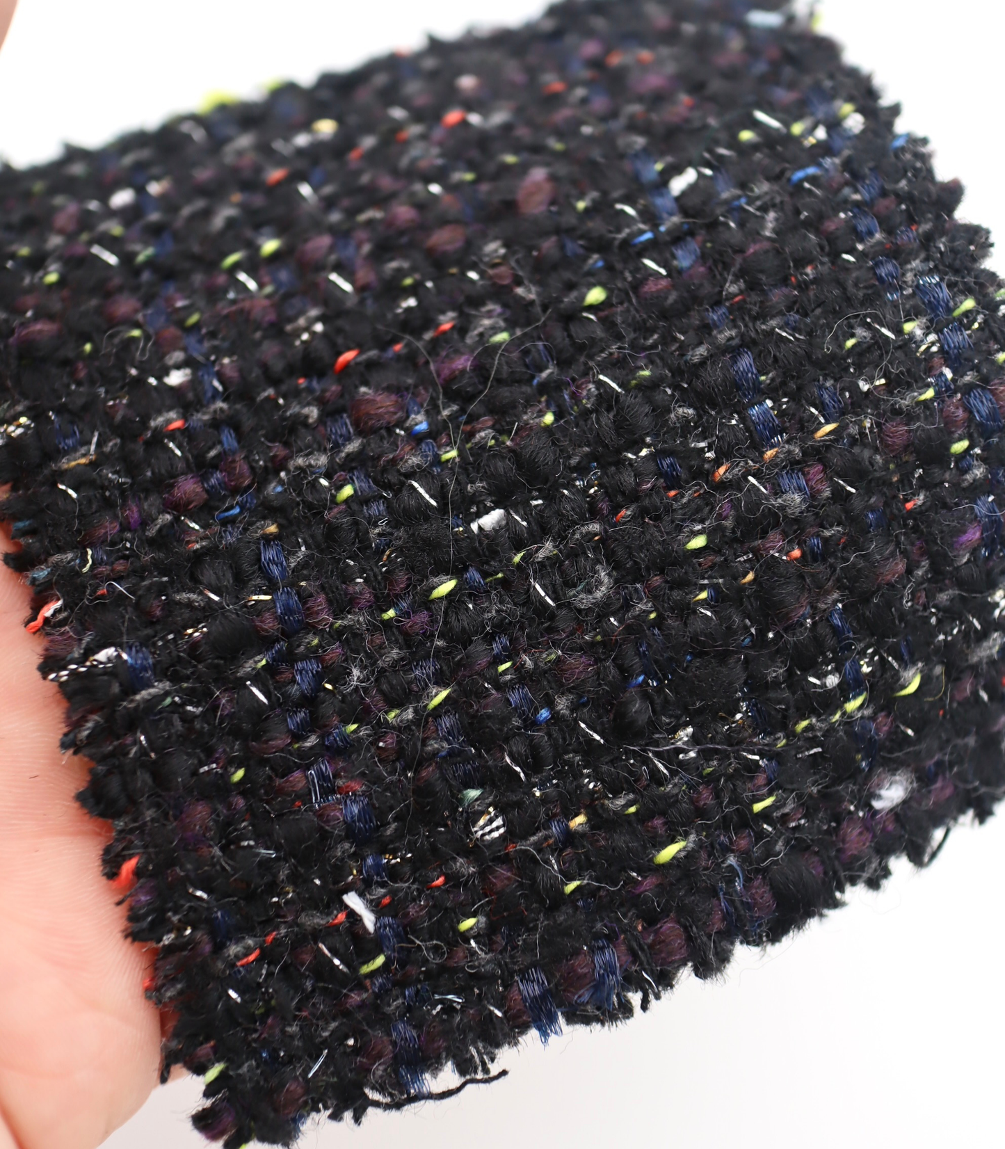 【25SS-329】ラメ糸ミックスヤーンツイード /0.5yあたり=~1165円