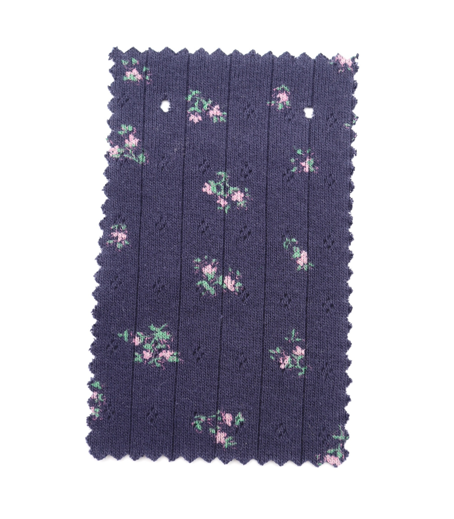 【25SS-416】花柄プリント針抜きニット /0.5yあたり=~1005円
