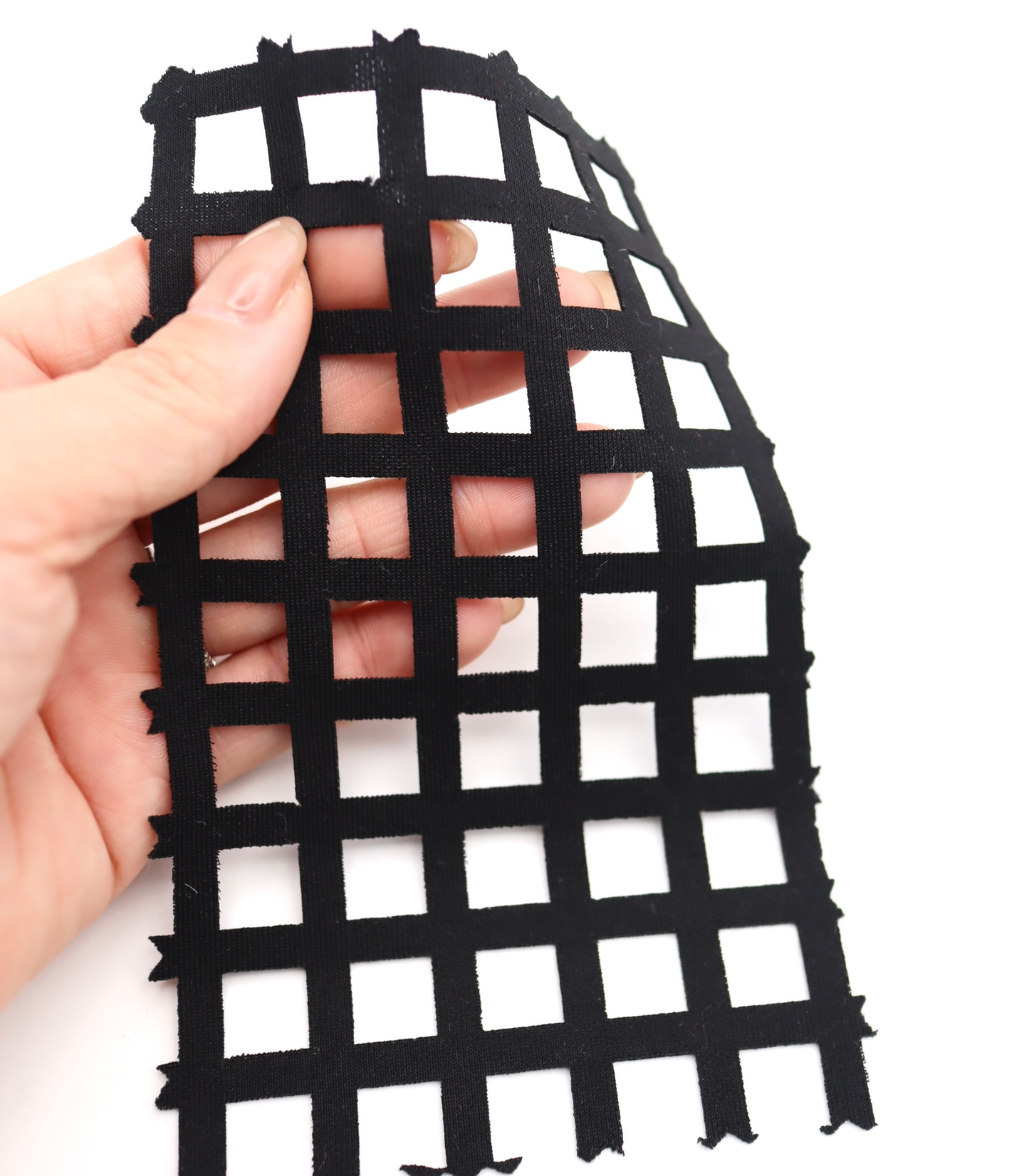 【25SS-456】スクエアレーザーカットニット /0.5yあたり=~1480円