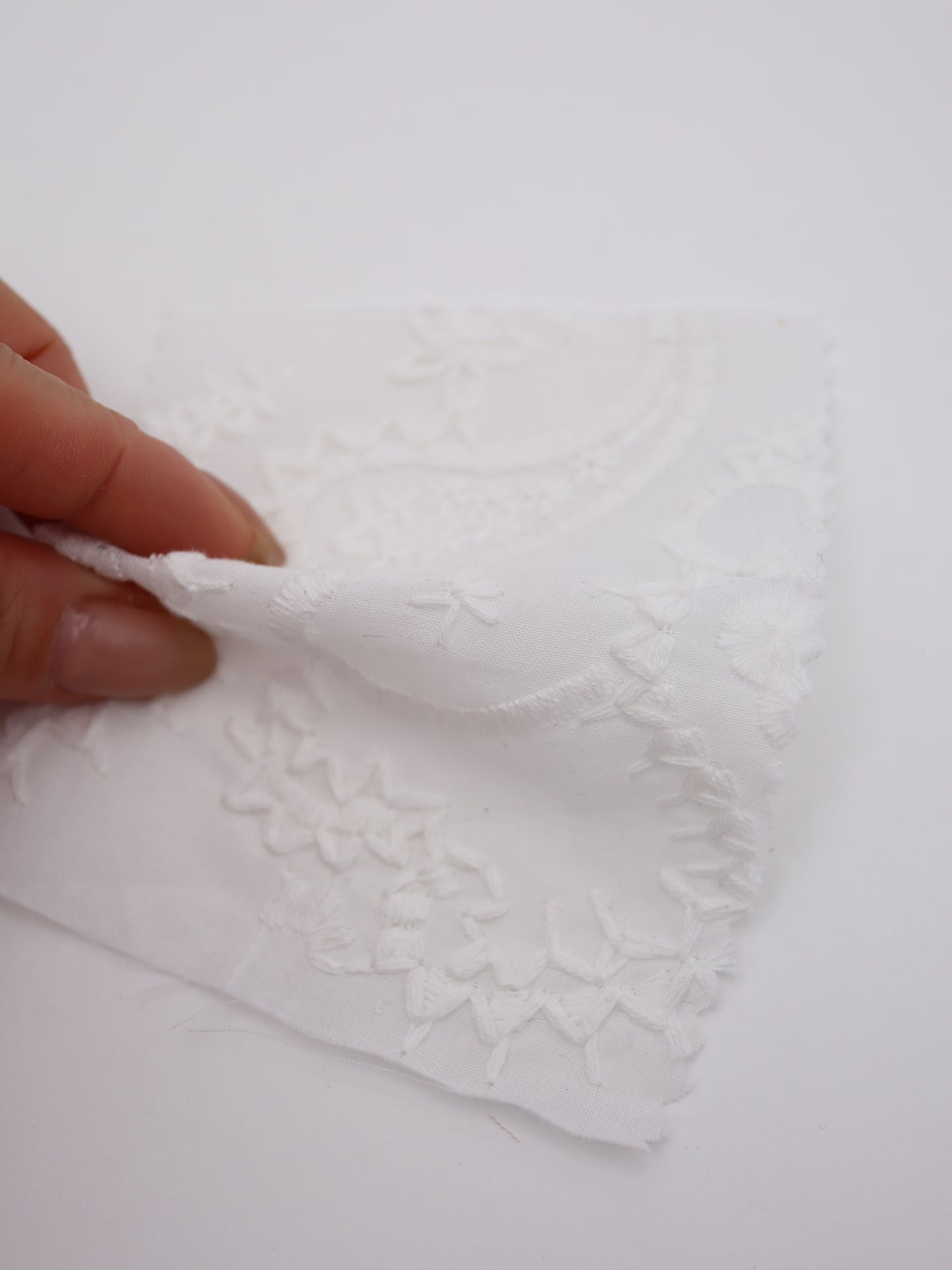 綿100%・ペイズリー刺繍レース生地|【生地幅】約132センチ 【混率】綿100%|春夏ブラウス・ワンピース・子供服向け 26SS-102