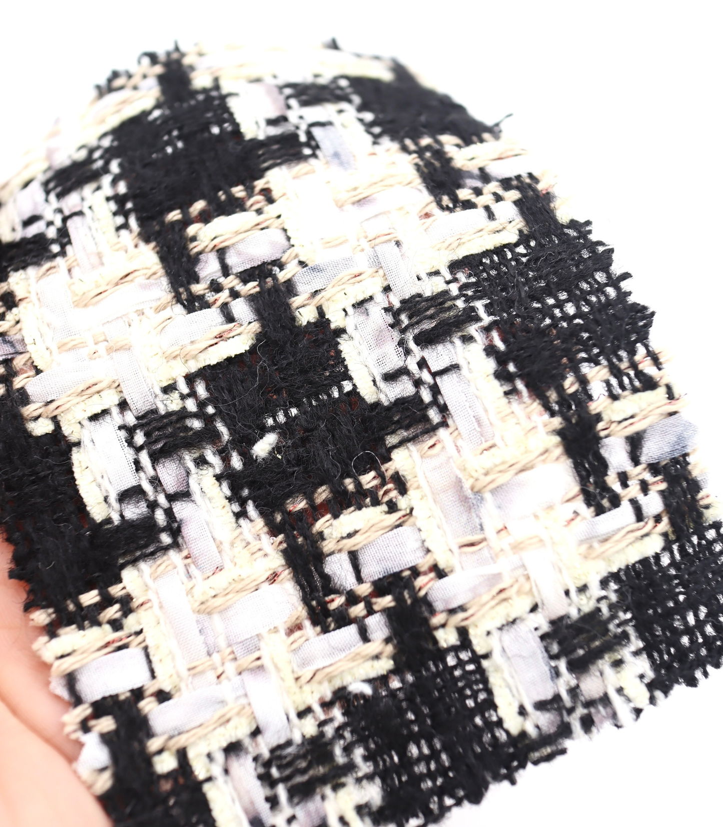 【25SS-337】テープヤーンラメ混ツイード /0.5yあたり=~1220円