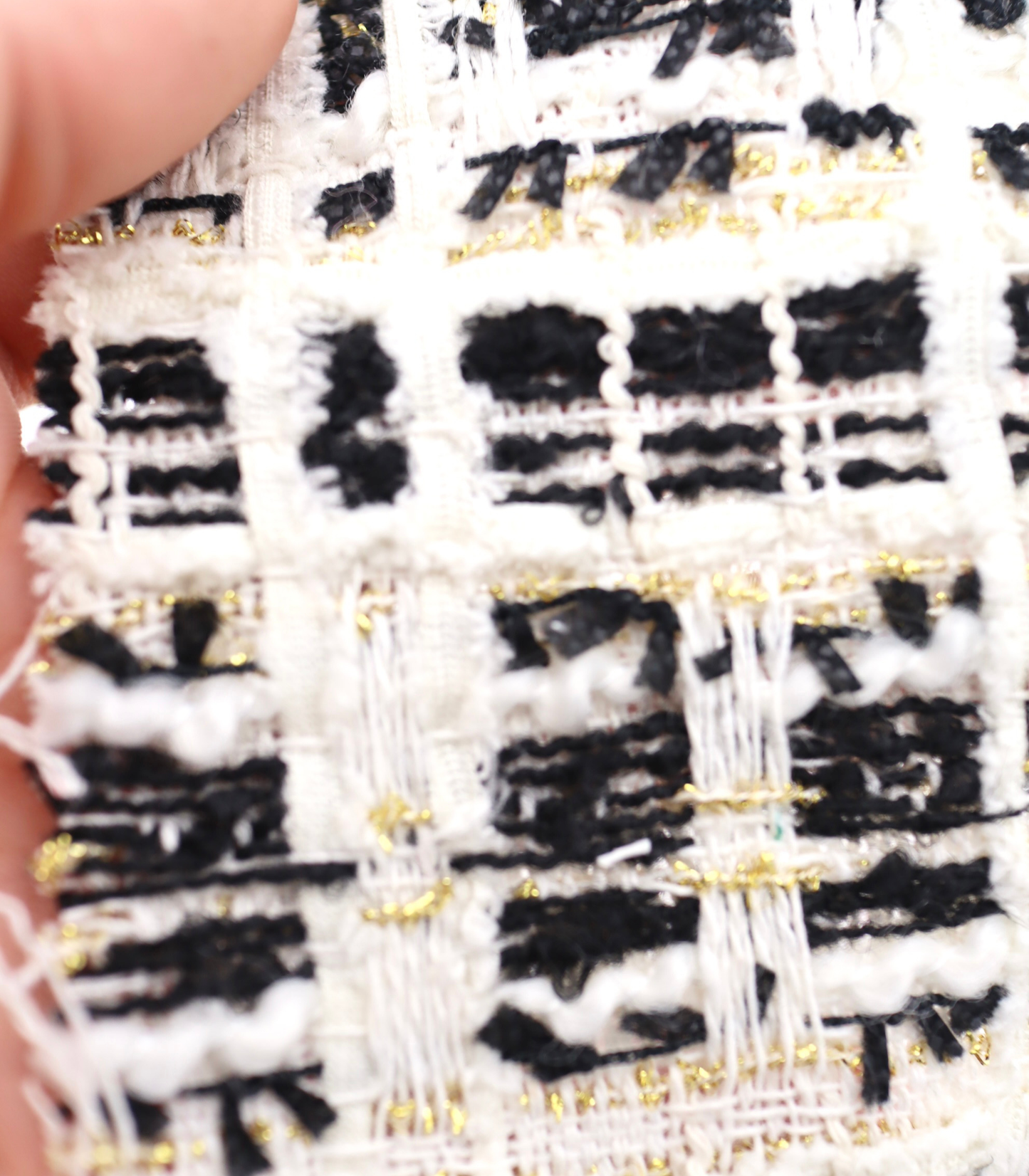 【25SS-338】テープヤーンラメ混ツィード /0.5yあたり=~1235円