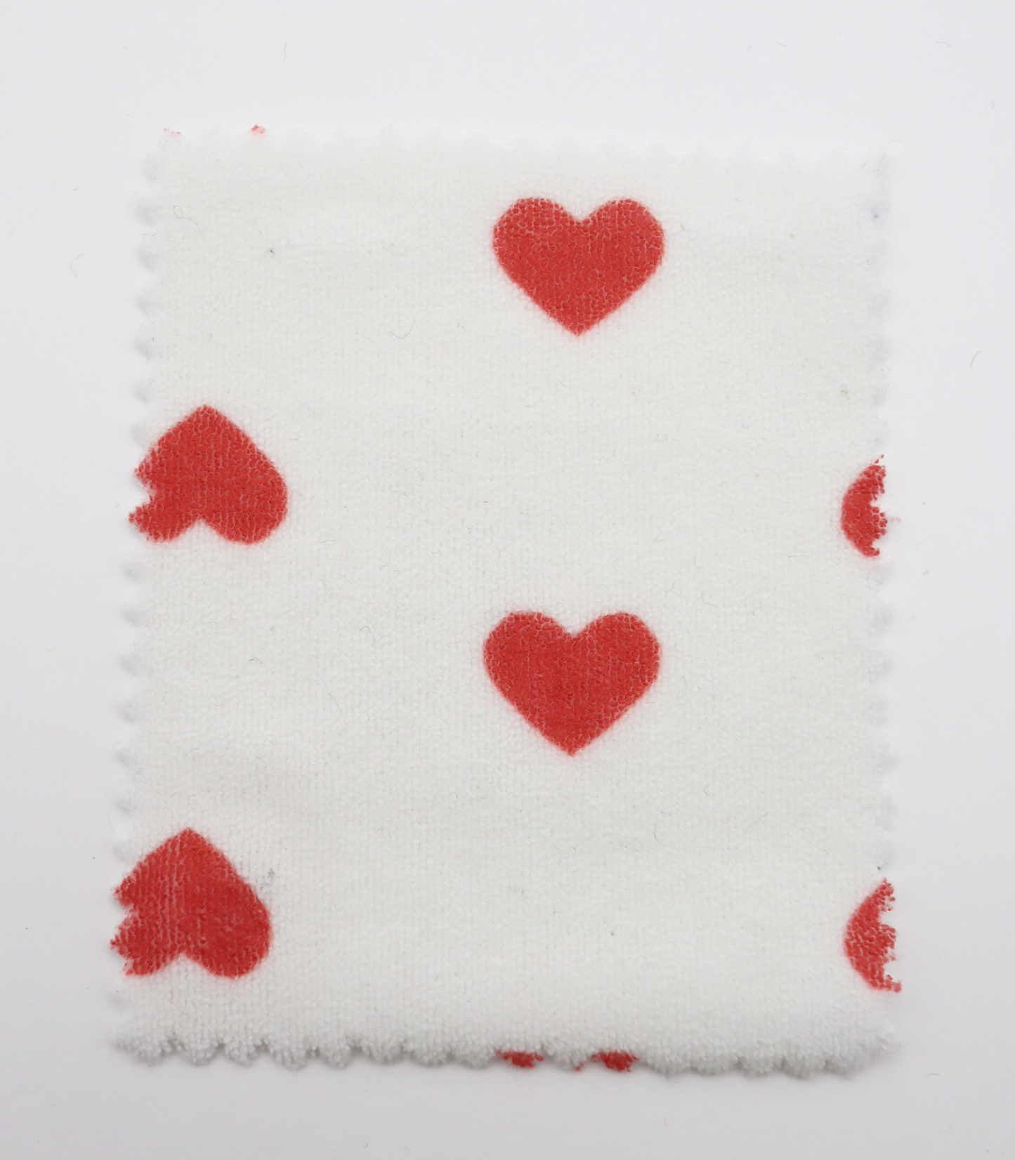 【25SS-027】ハートプリントパイル /0.5yあたり=~860円