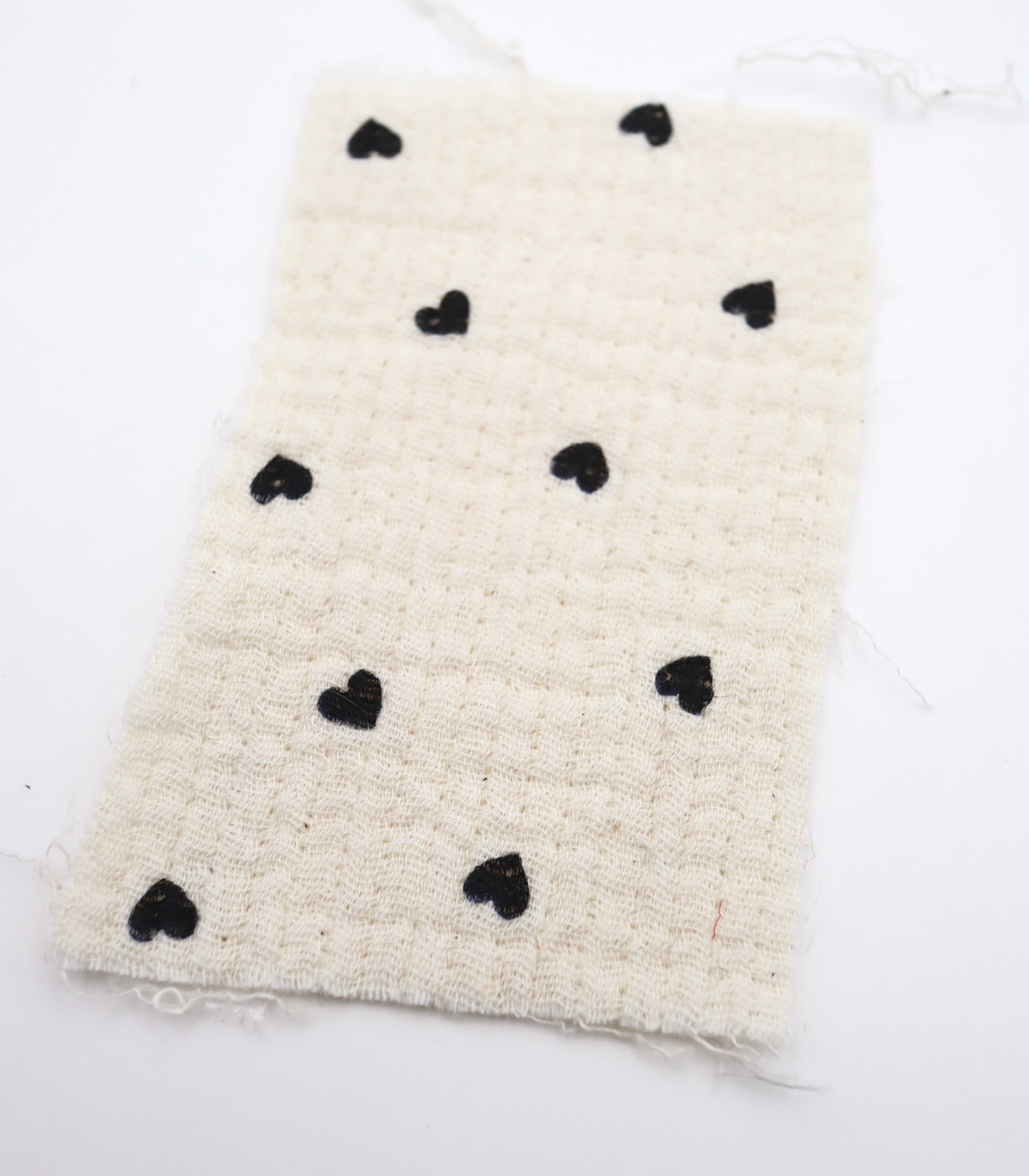 【25SS-036】プチハートプリントキルティングしぼしぼダブルガーゼ /0.5yあたり=~1020円