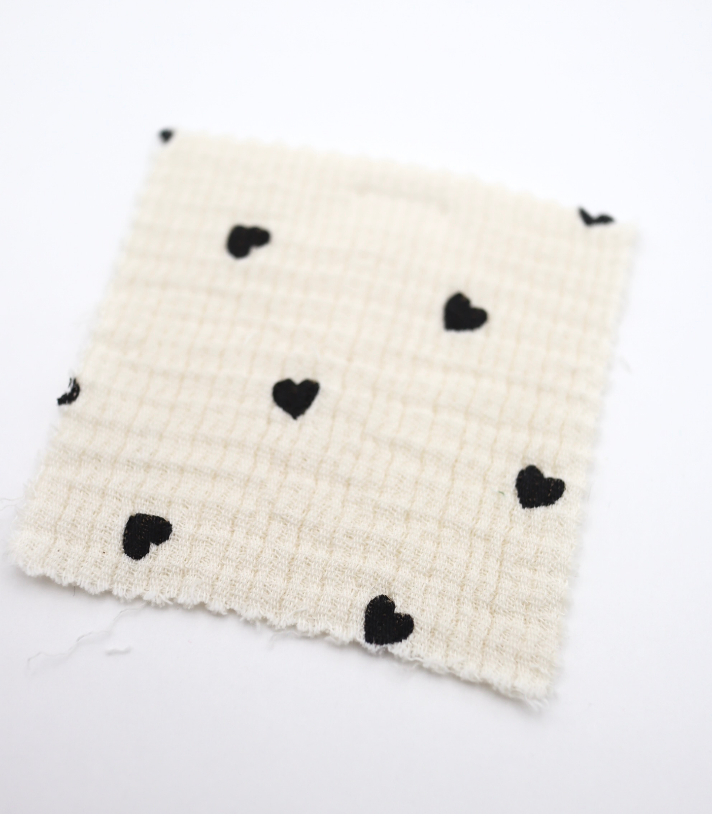 【25SS-039】ハートプリントしぼありダブルガーゼ /0.5yあたり=~940円