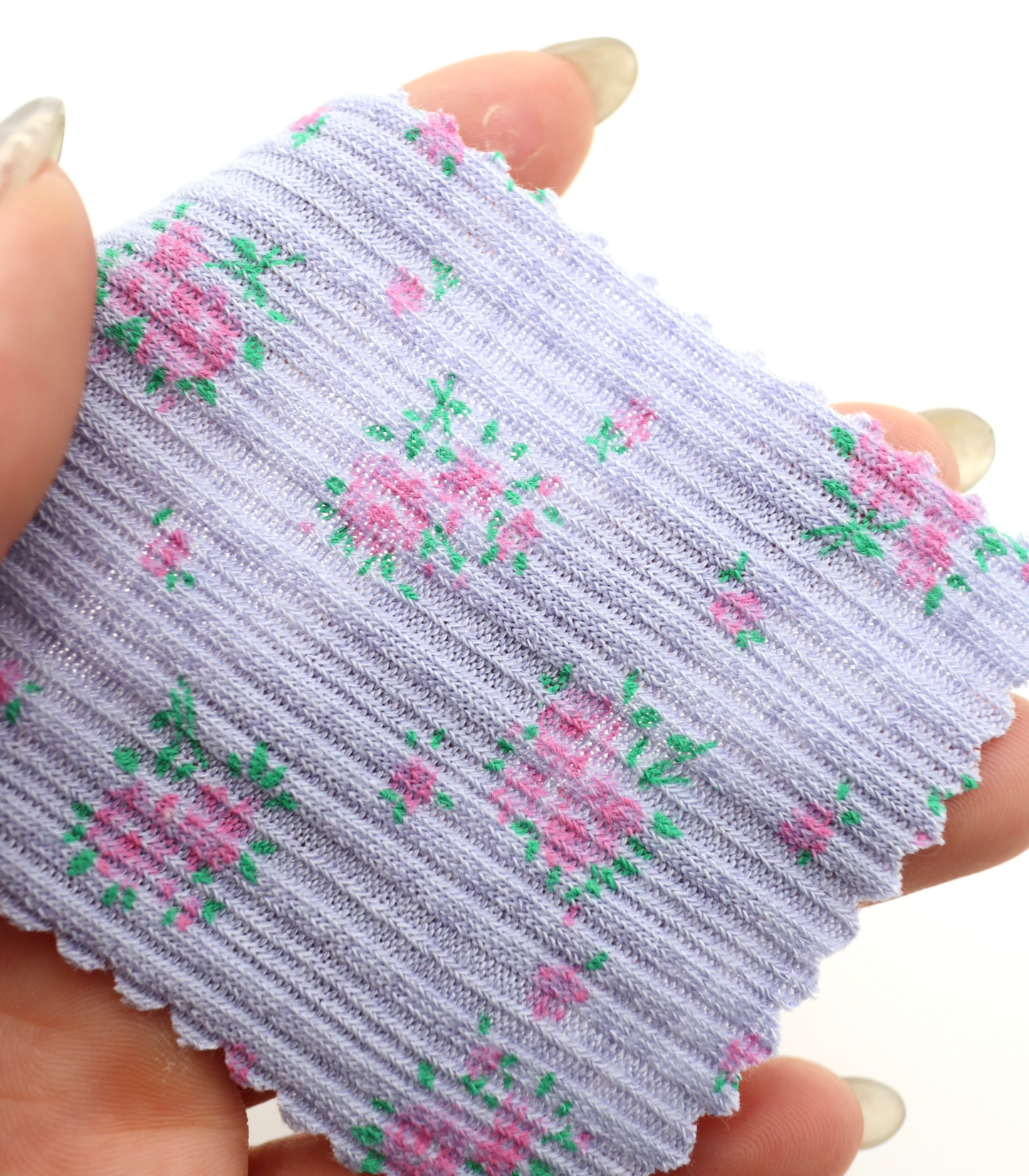 【25SS-197】小花柄プリントランダムテレコ /0.5yあたり=~820円