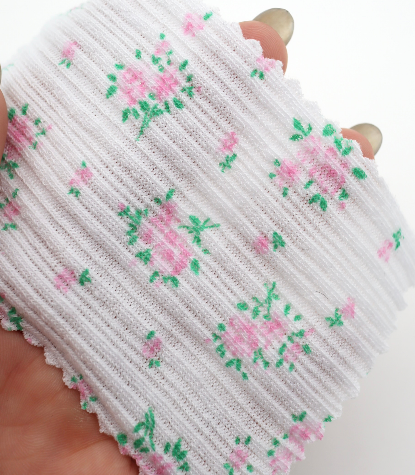 【25SS-197】小花柄プリントランダムテレコ /0.5yあたり=~820円