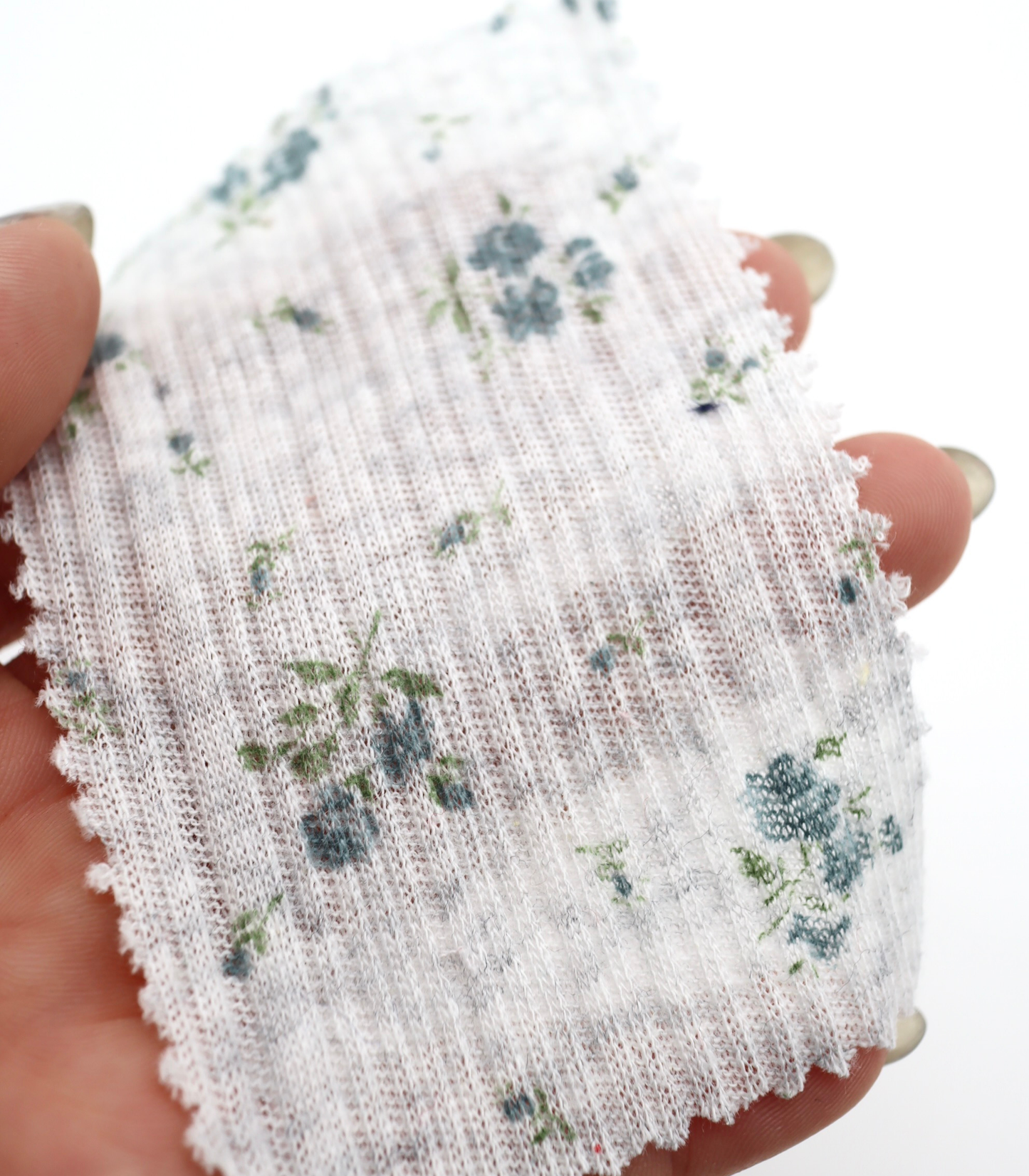 【25SS-195】小花柄プリントランダムテレコ /0.5yあたり=~670円