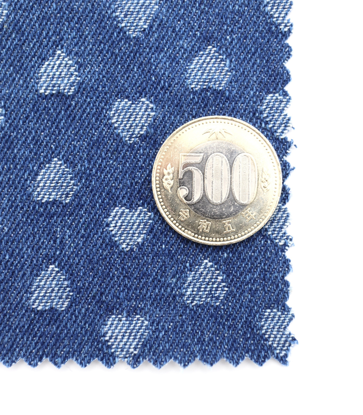 【25SS-217】プチハートジャガードデニム /0.5yあたり=~1015円