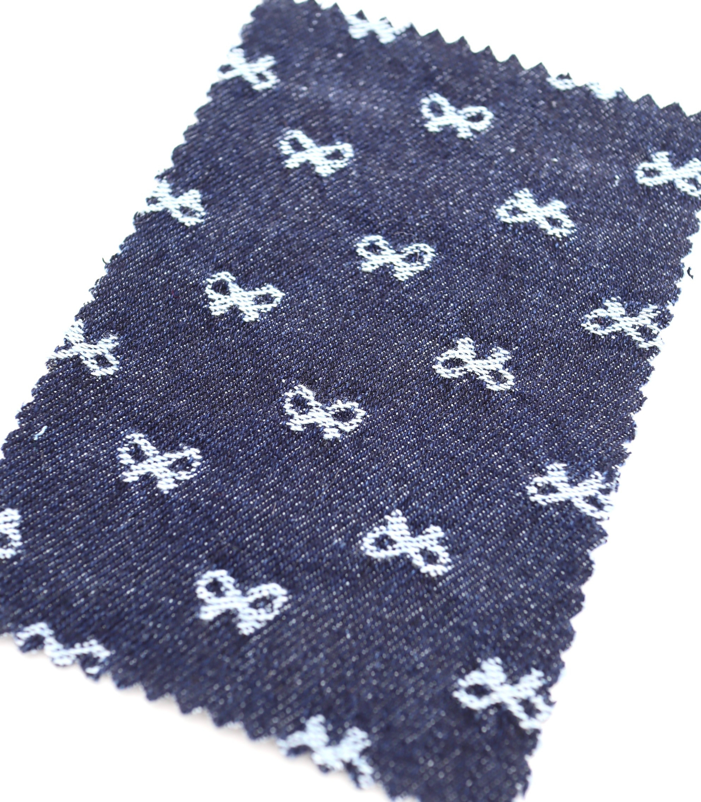 【25SS-059】プチリボンジャガードデニム /0.5yあたり=~1135円