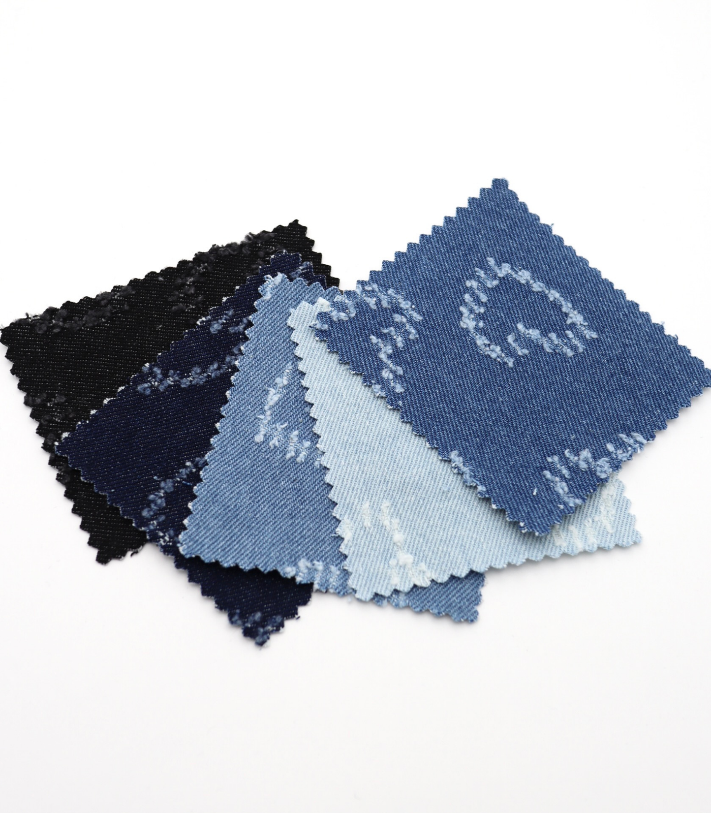 【25SS-215】ハートダメージデニム /0.5yあたり=~1015円