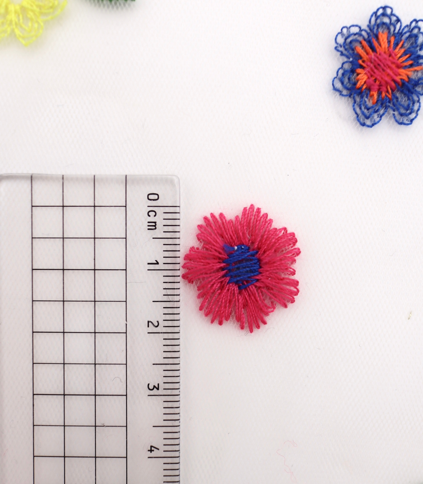 【25SS-455】カラフルフラワー刺繍チュール /0.5yあたり=~1320円