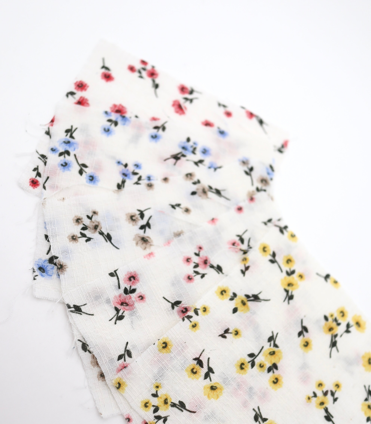 【25SS-438】小花柄プリントブッチャー /0.5yあたり=~630円