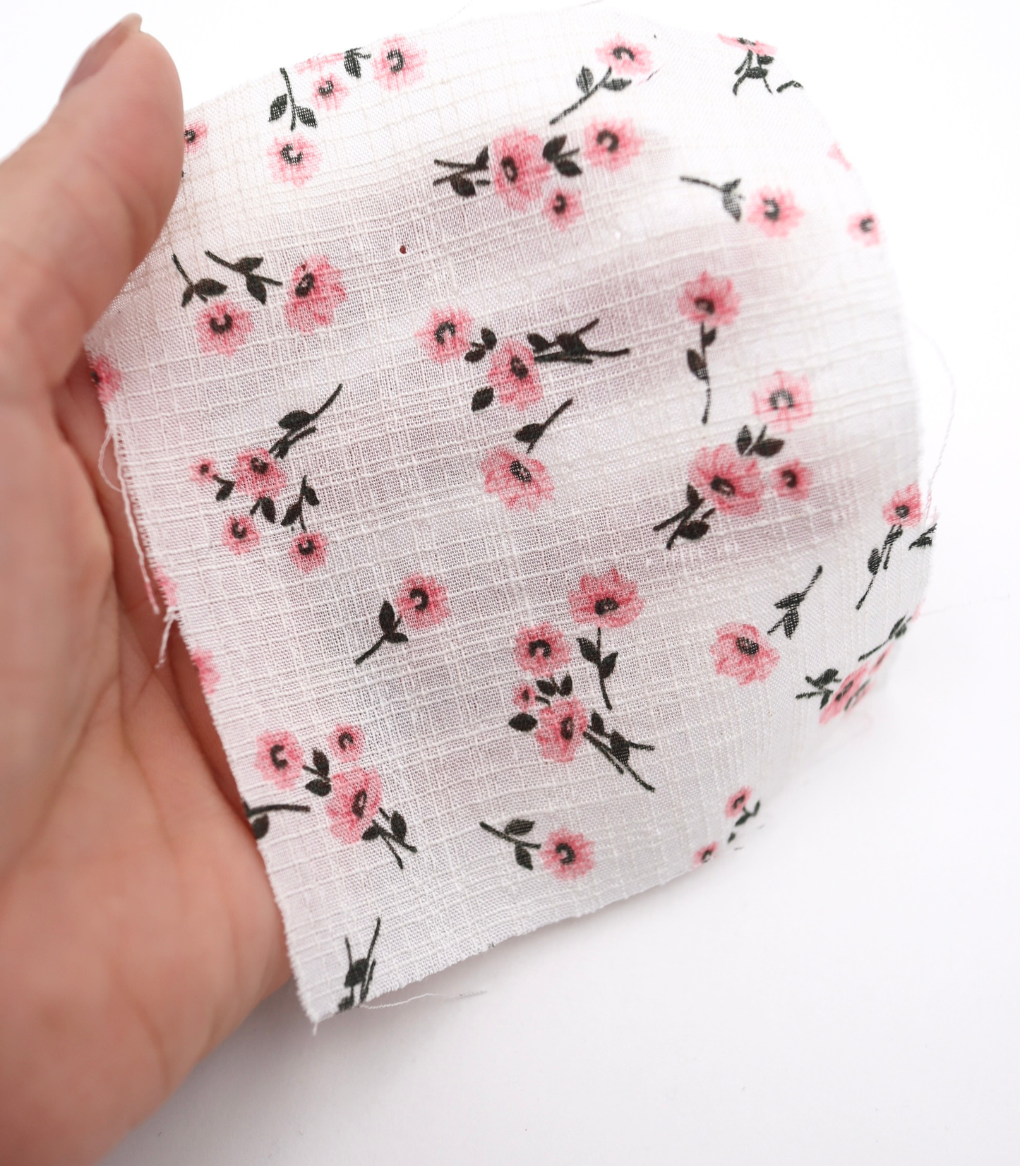 【25SS-438】小花柄プリントブッチャー /0.5yあたり=~630円