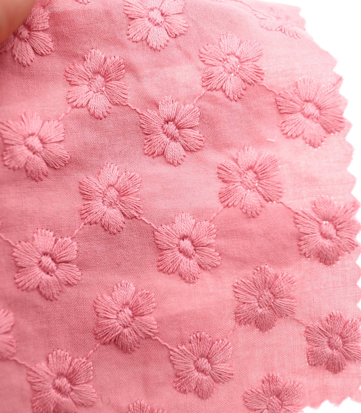 【25SS-454】花柄刺繍綿ローン /0.5yあたり=~1300円