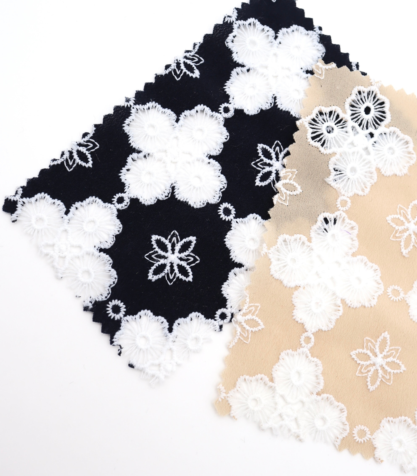 【25SS-453】花柄刺繍シフォン /0.5yあたり=~1435円