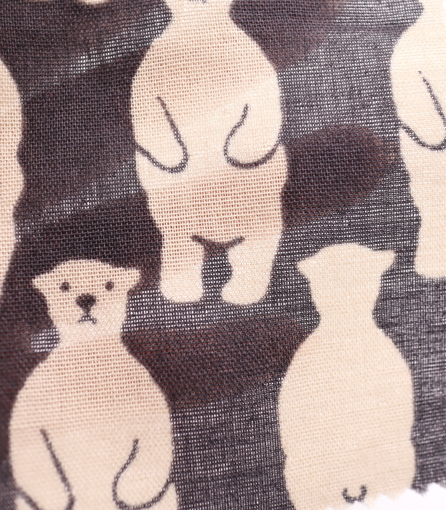 【25SS-291】スタンディングクマさんプリントダブルガーゼ /0.5yあたり=~850円