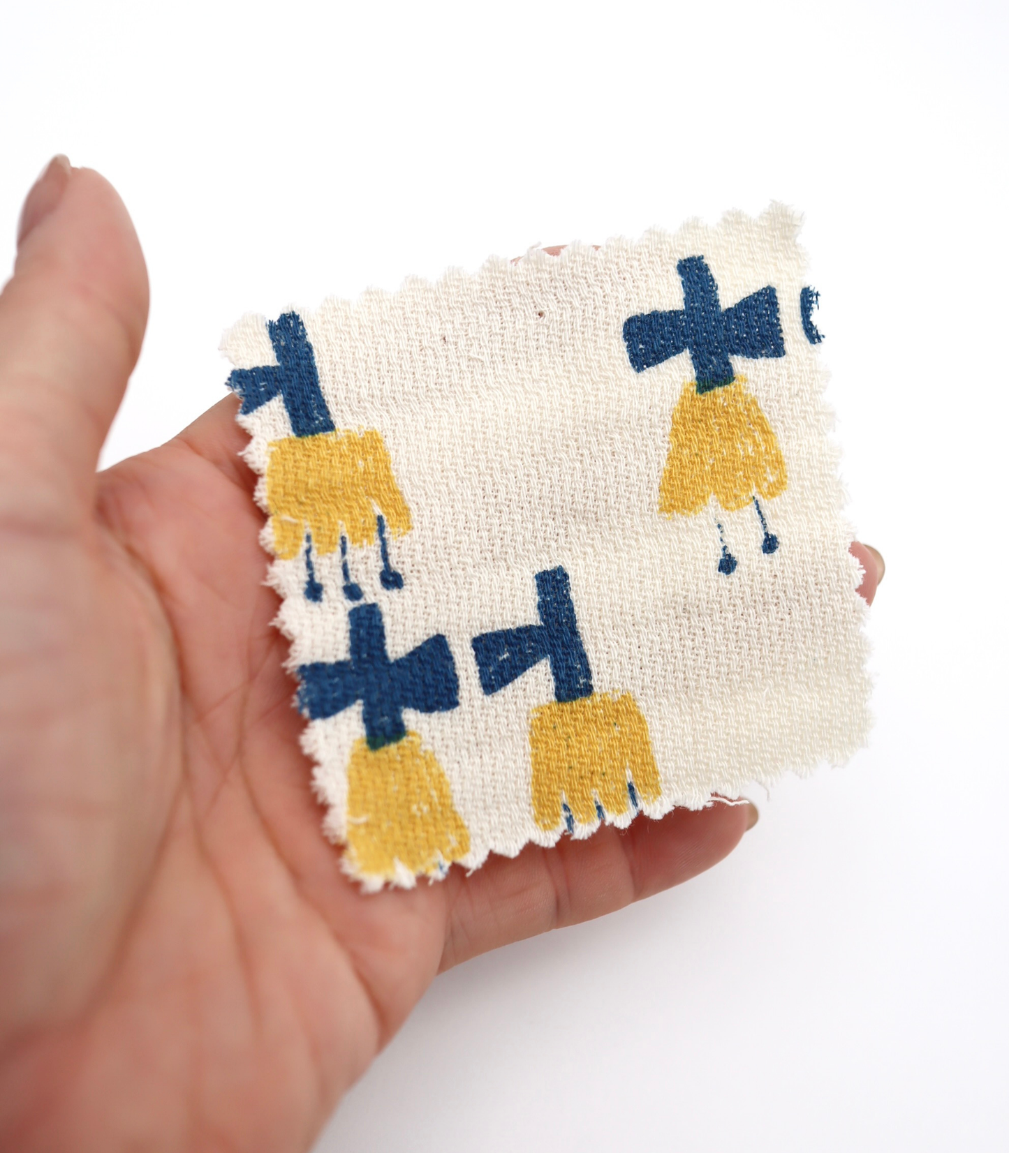 【25SS-275】チューリッププリントダブルガーゼ /0.5yあたり=~965円