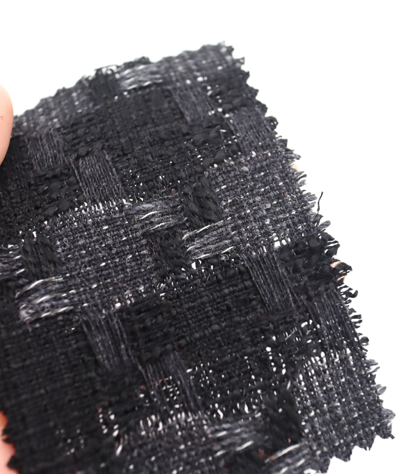 【25SS-351】デニム風ミックスヤーンツイード /0.5yあたり=~1320円