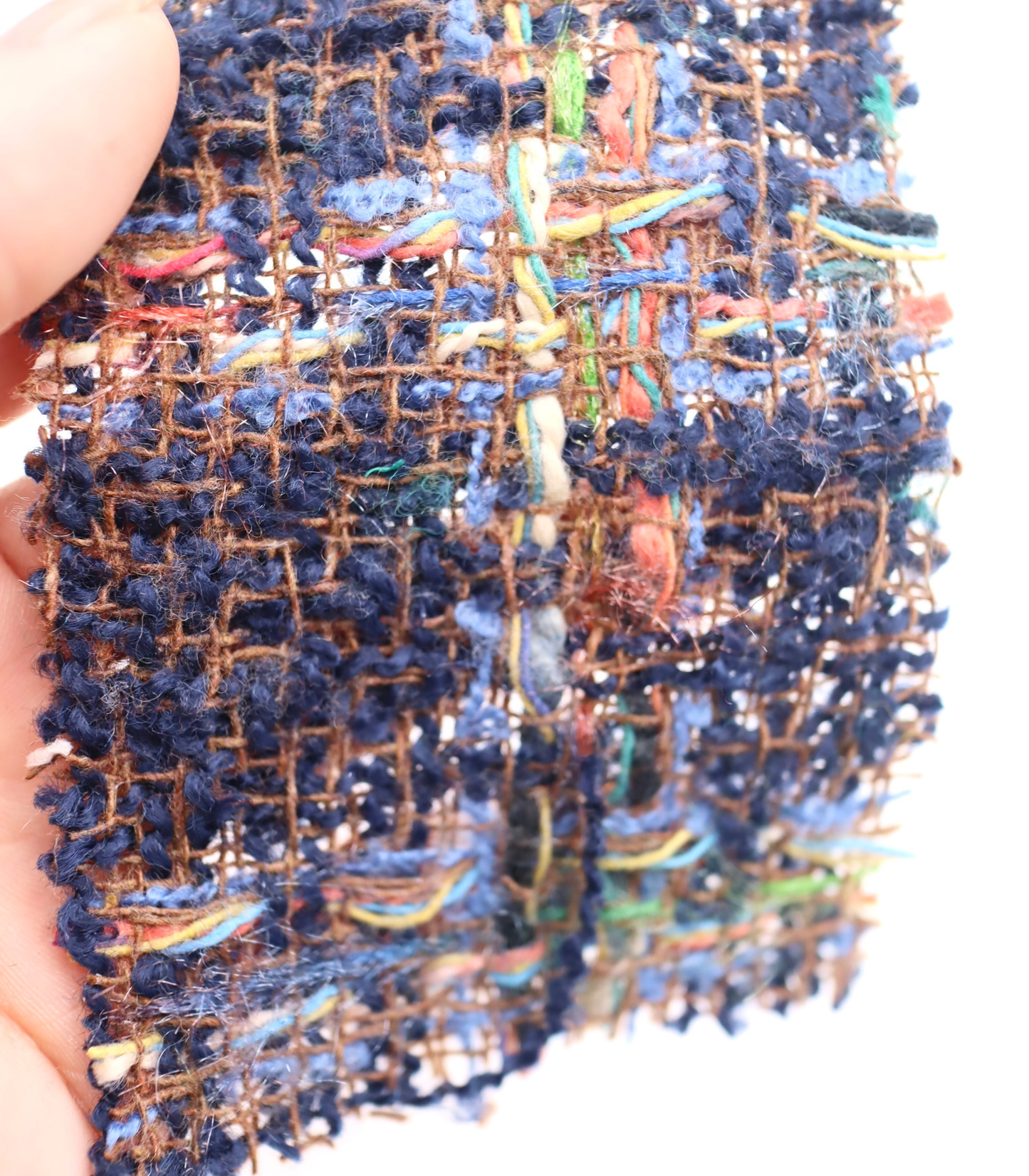 【25SS-349】カラフルヤーンミックスツイード /0.5yあたり=~995円