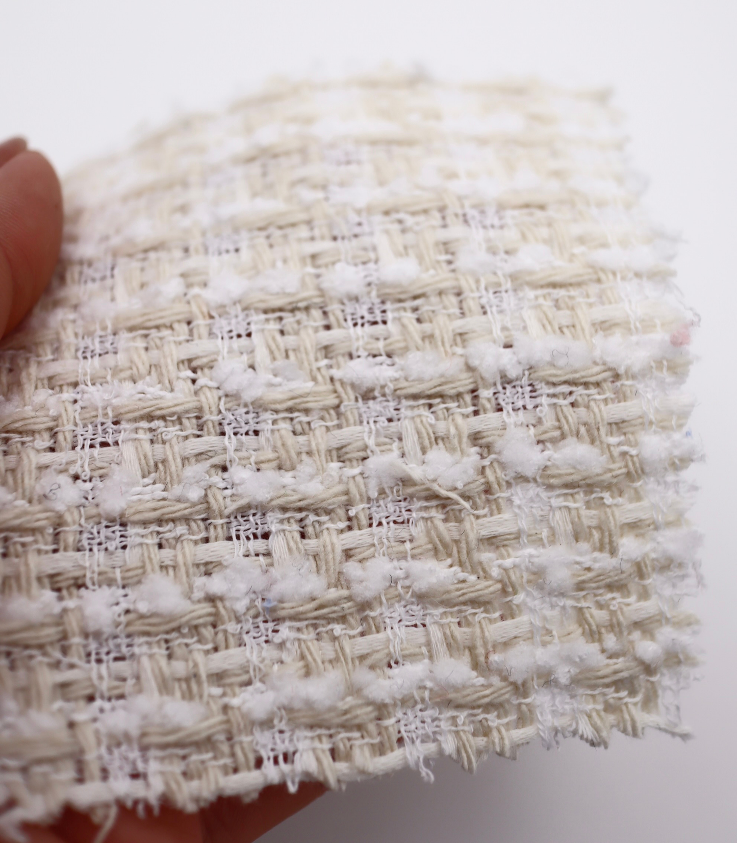 【25SS-348】もこもこヤーンミックスツイード /0.5yあたり=~1540円