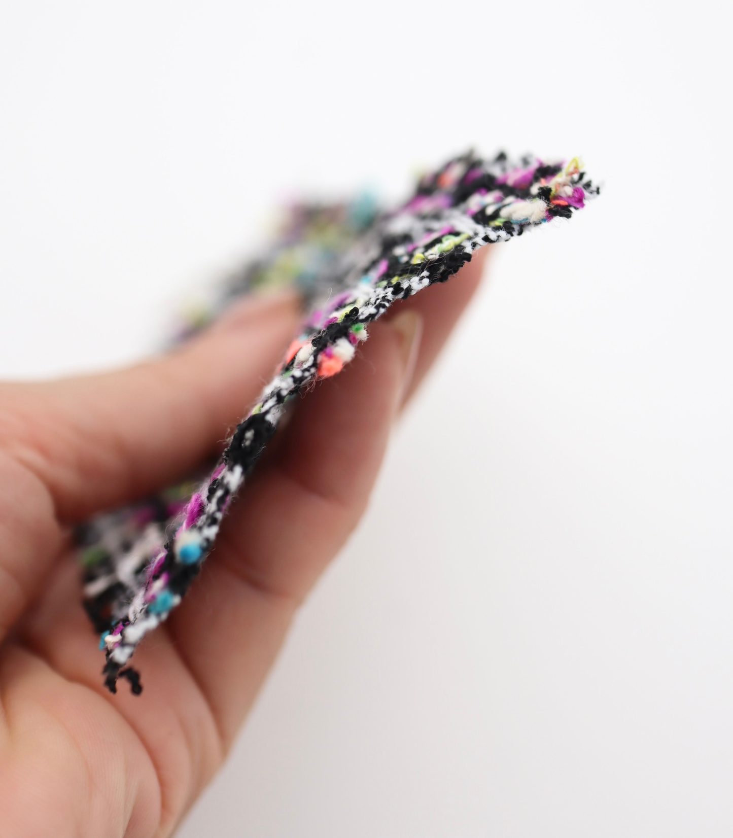 【25SS-355】ラメ入りカラフルヤーンミックスツイード /0.5yあたり=~1220円