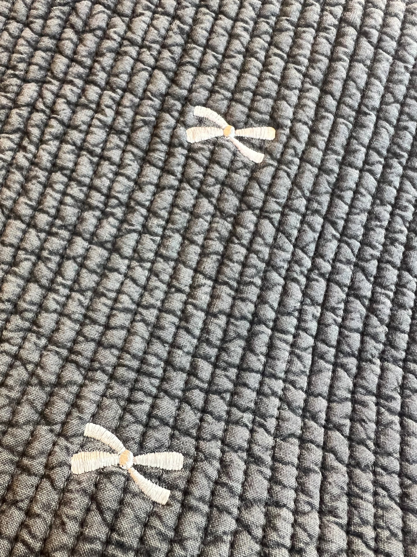 【25SS-005】リボン刺繍7㎜幅ステッチヌビ /0.5yあたり=~1700円