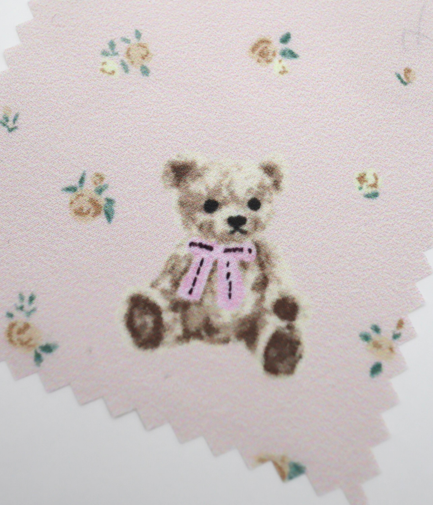 【25SS-087】くまさん×ローズプリントキルティングタフタ
