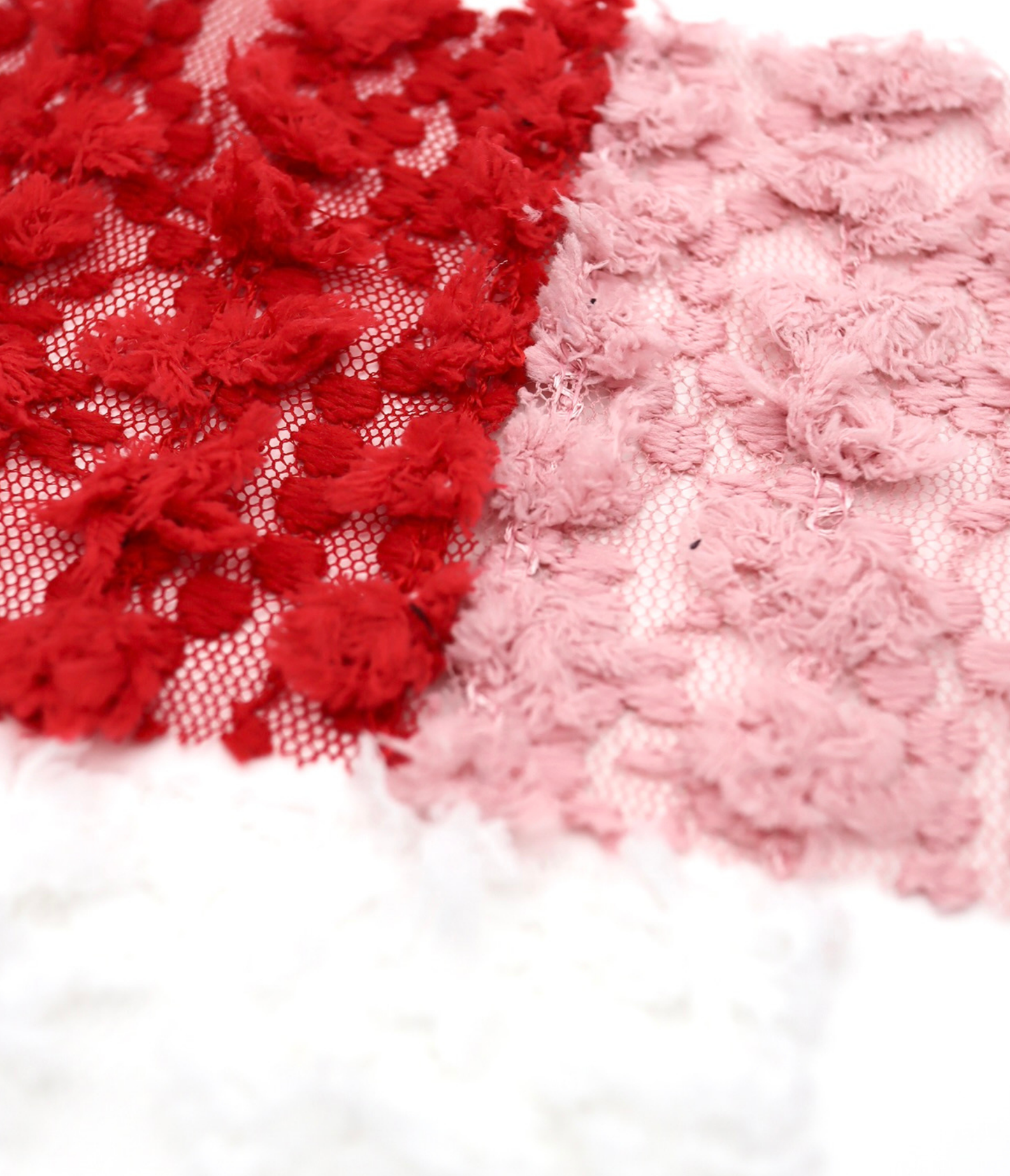 【25SS-139】フリンジテープフラワー×スパンコール刺繍チュールレース