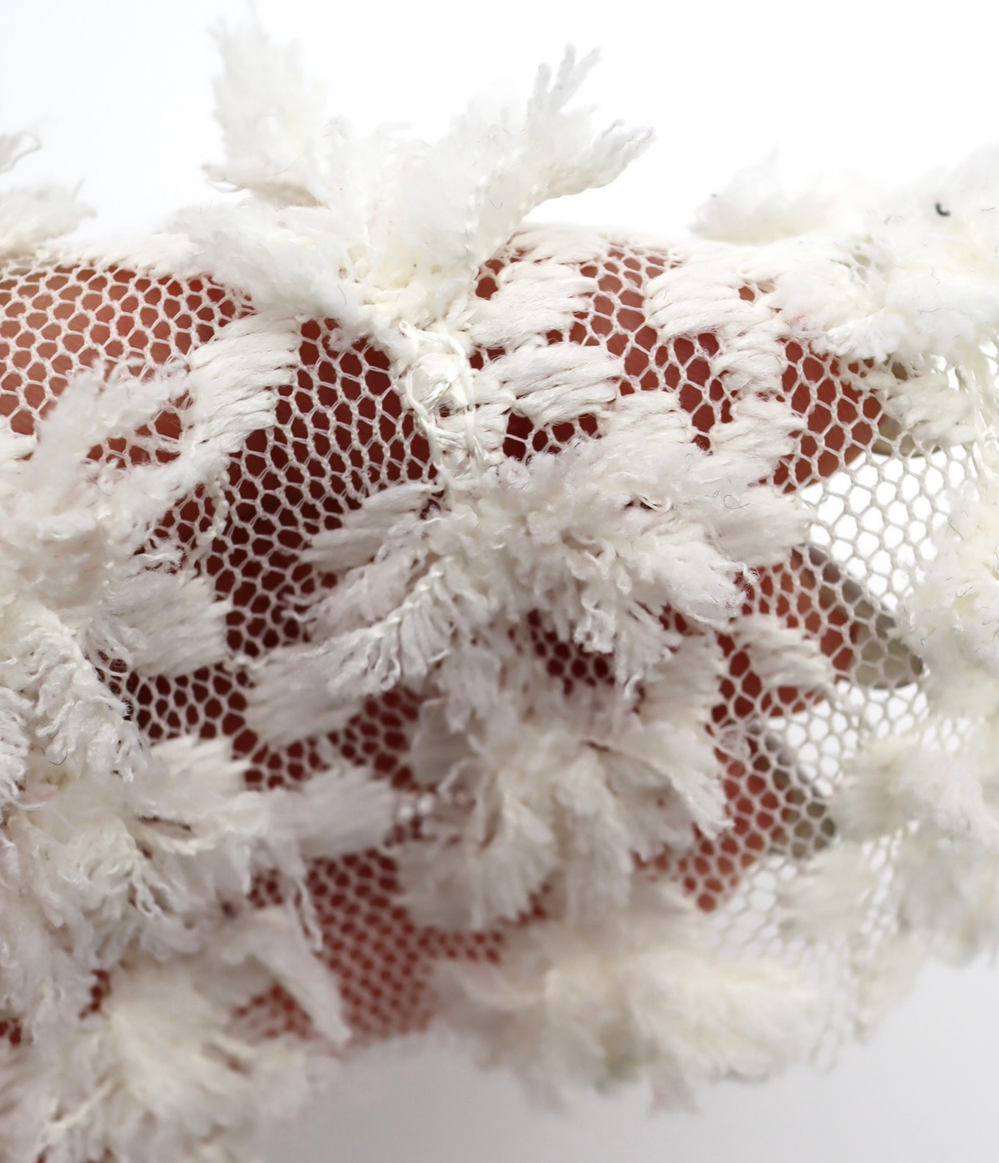 【25SS-139】フリンジテープフラワー×スパンコール刺繍チュールレース