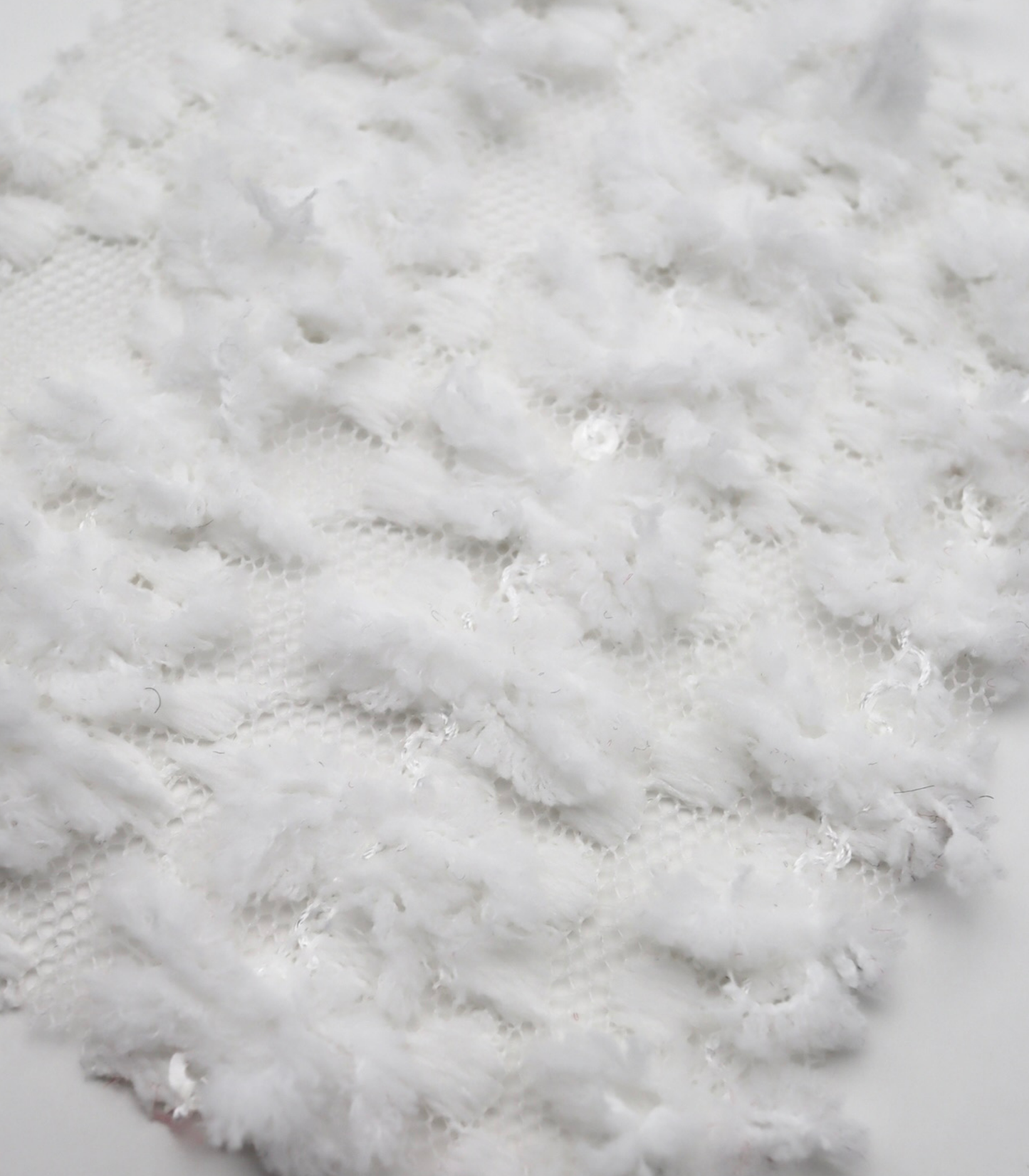 【25SS-139】フリンジテープフラワー×スパンコール刺繍チュールレース