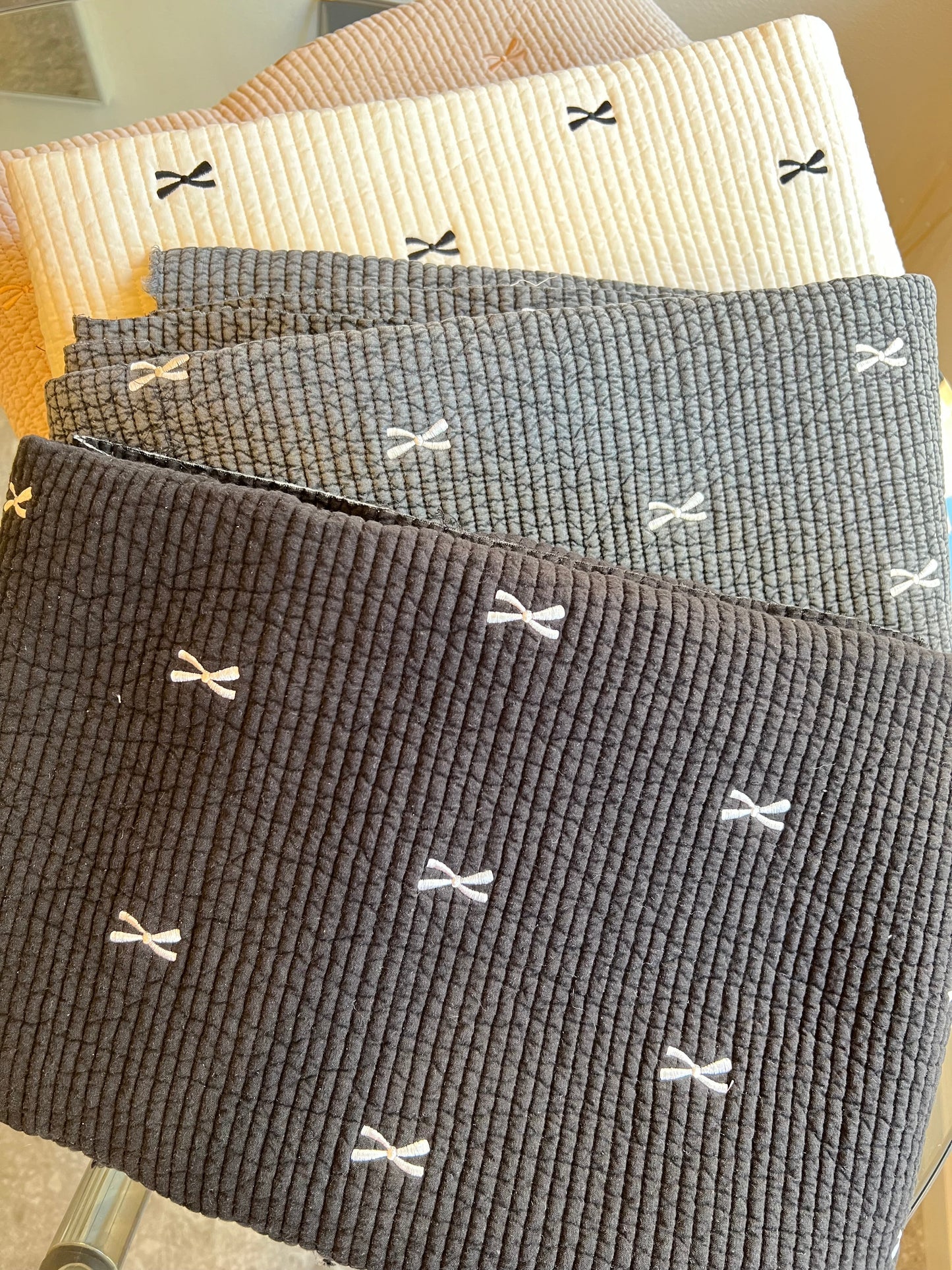 【25SS-005】リボン刺繍7㎜幅ステッチヌビ /0.5yあたり=~1700円