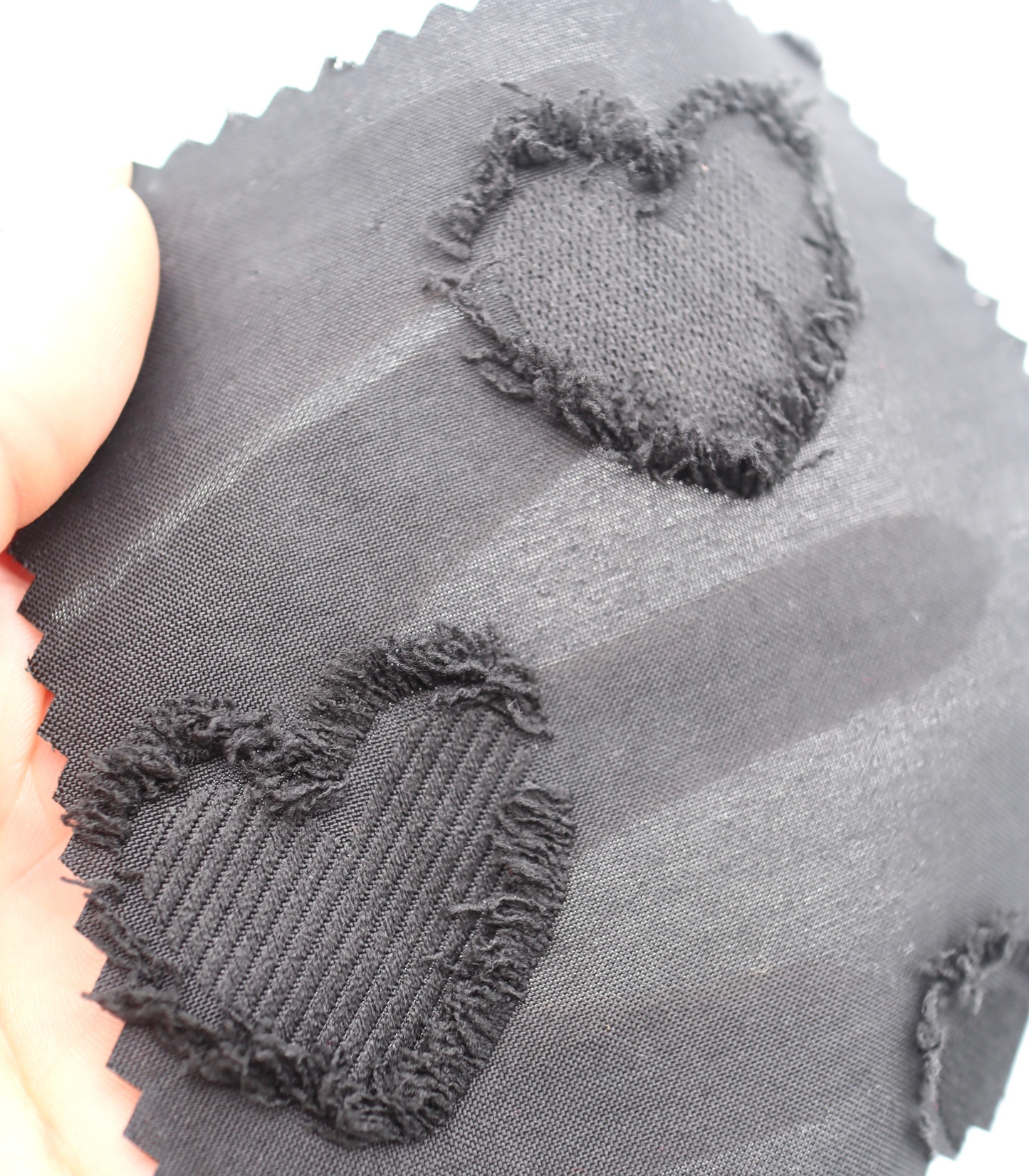 【25SS-042】ハートフリンジジャガードタフタ /0.5yあたり=~850円