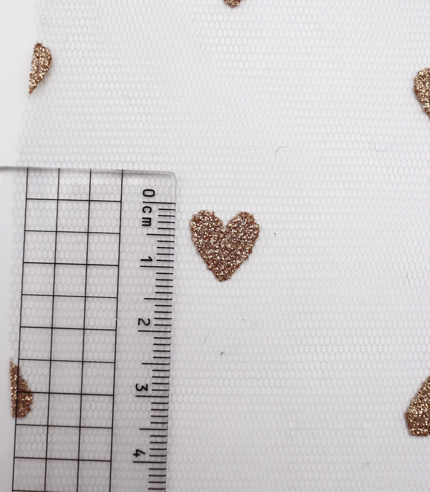 【25SS-055】ハートラメ刺繍チュール /0.5yあたり=~540円