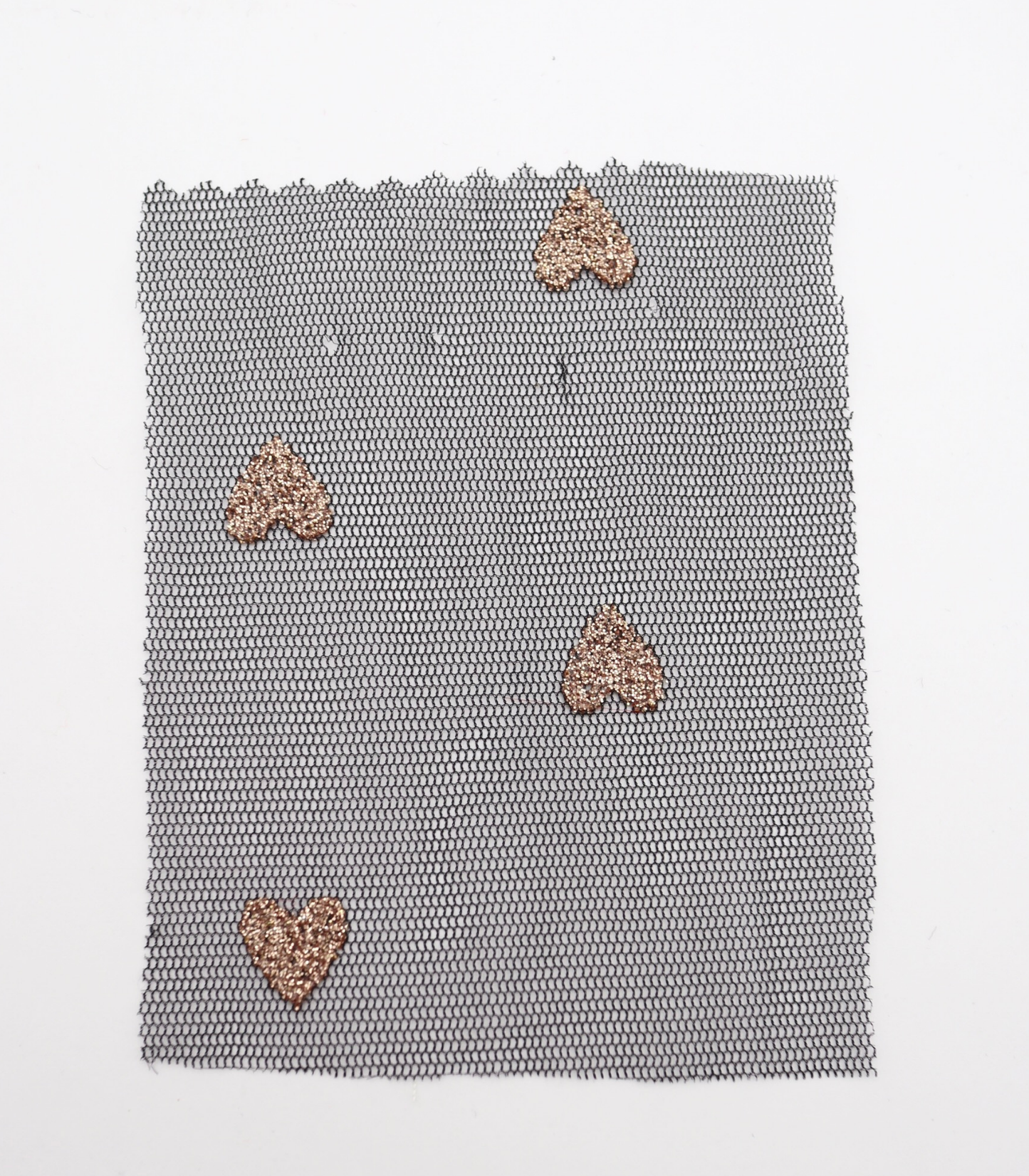 【25SS-055】ハートラメ刺繍チュール /0.5yあたり=~540円