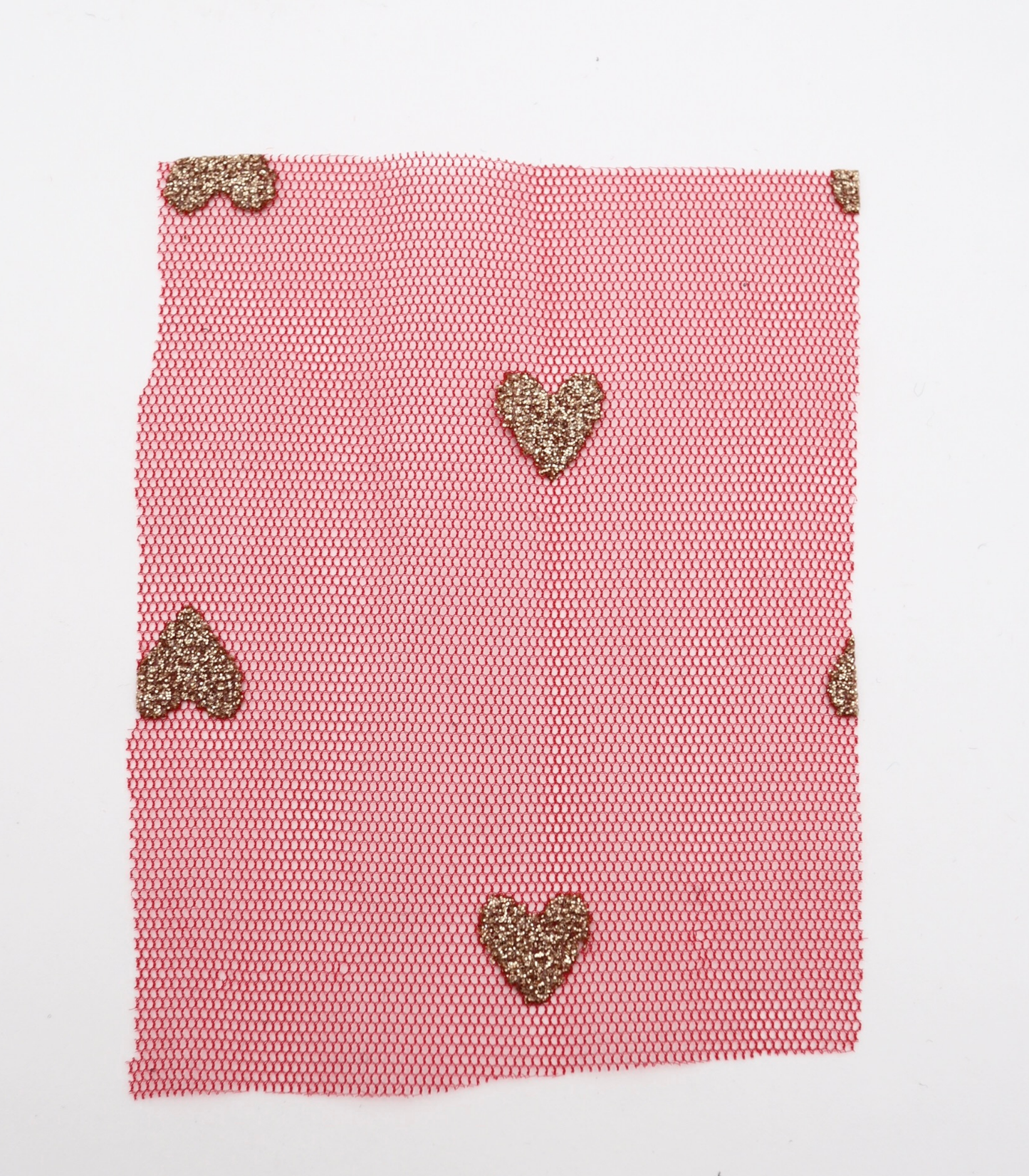 【25SS-055】ハートラメ刺繍チュール /0.5yあたり=~540円