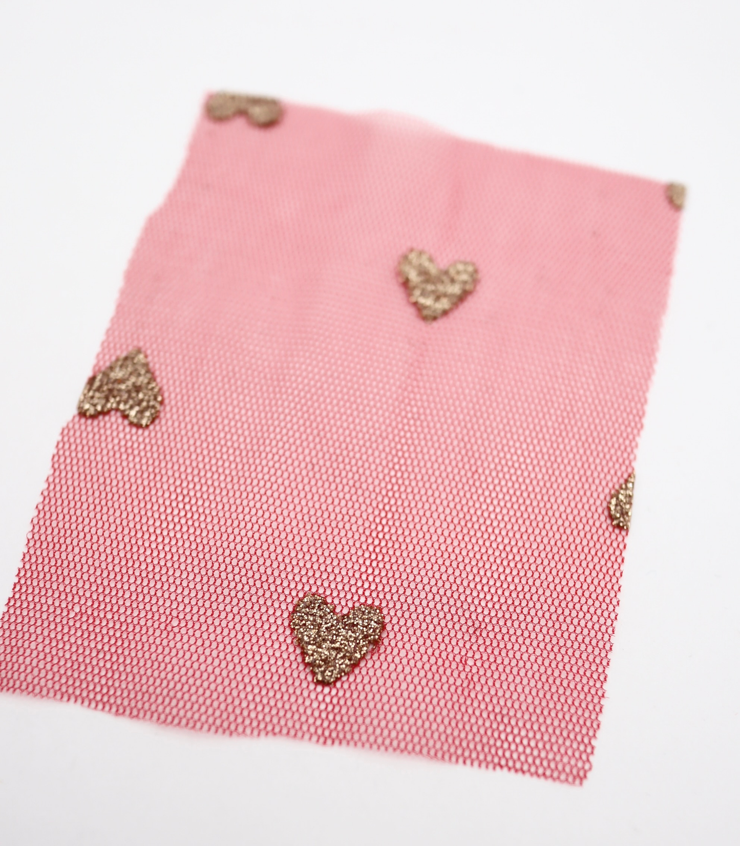 【25SS-055】ハートラメ刺繍チュール /0.5yあたり=~540円